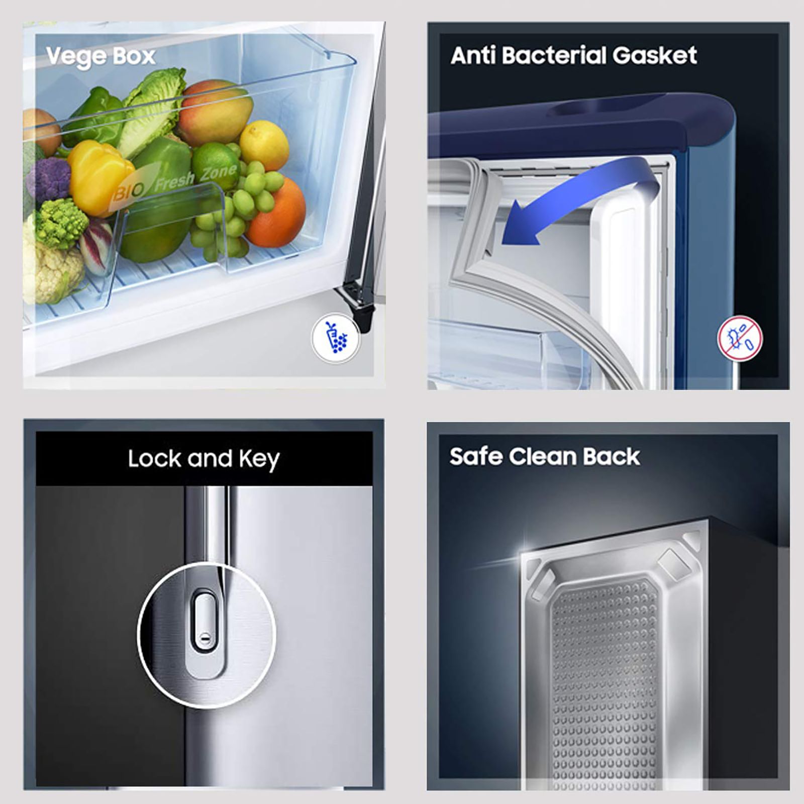 SAMSUNG 192 Liters 2 Star Direct Cool Single Door Refrigerator with Anti-Bacteria Gasket (RR19A2Y2B6R/NL, Mystic Overlay Red)_14