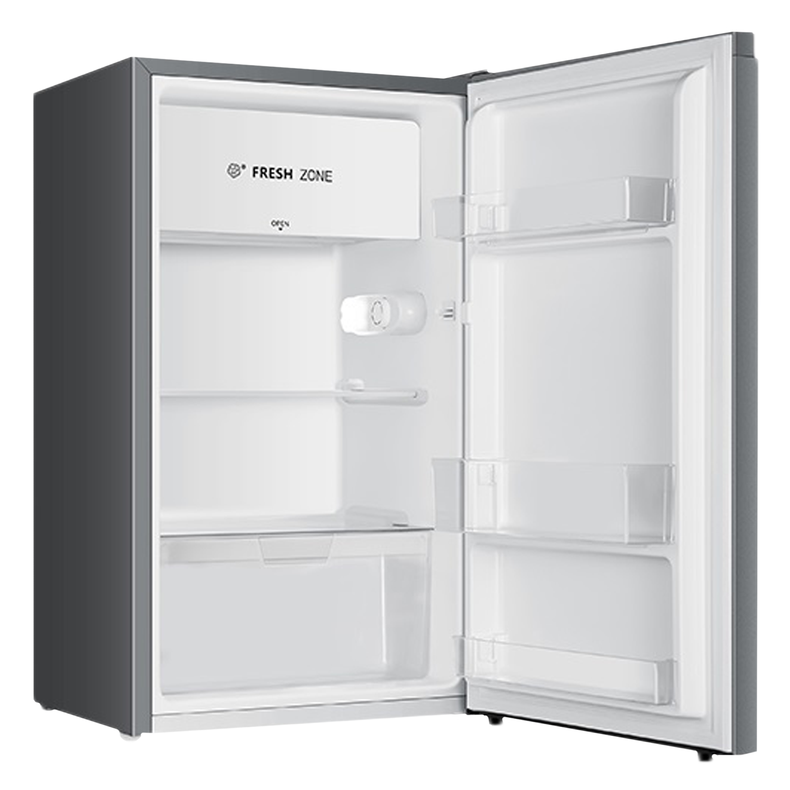 Hisense 94 Liters 2 Star Direct Cool Single Door Refrigerator with Reversible Door (RR94D4SSN, Silver) Hisense 94 Liters 2 Star Direct Cool Single Door Refrigerator with Reversible Door (RR94D4SSN, Silver)_6