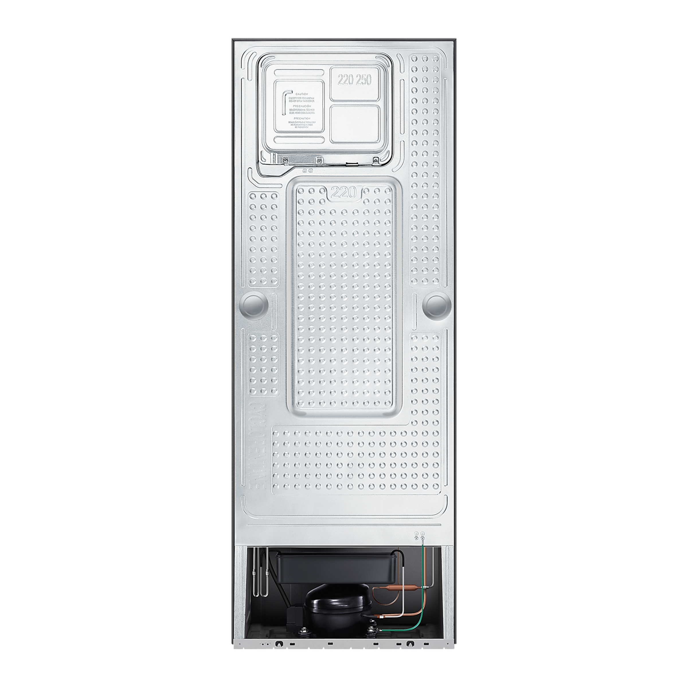 SAMSUNG 253 Litres 3 Star Frost Free Double Door Convertible Refrigerator with All-around Cooling Technology (RT28T3743S8/HL, Elegant Inox)_9