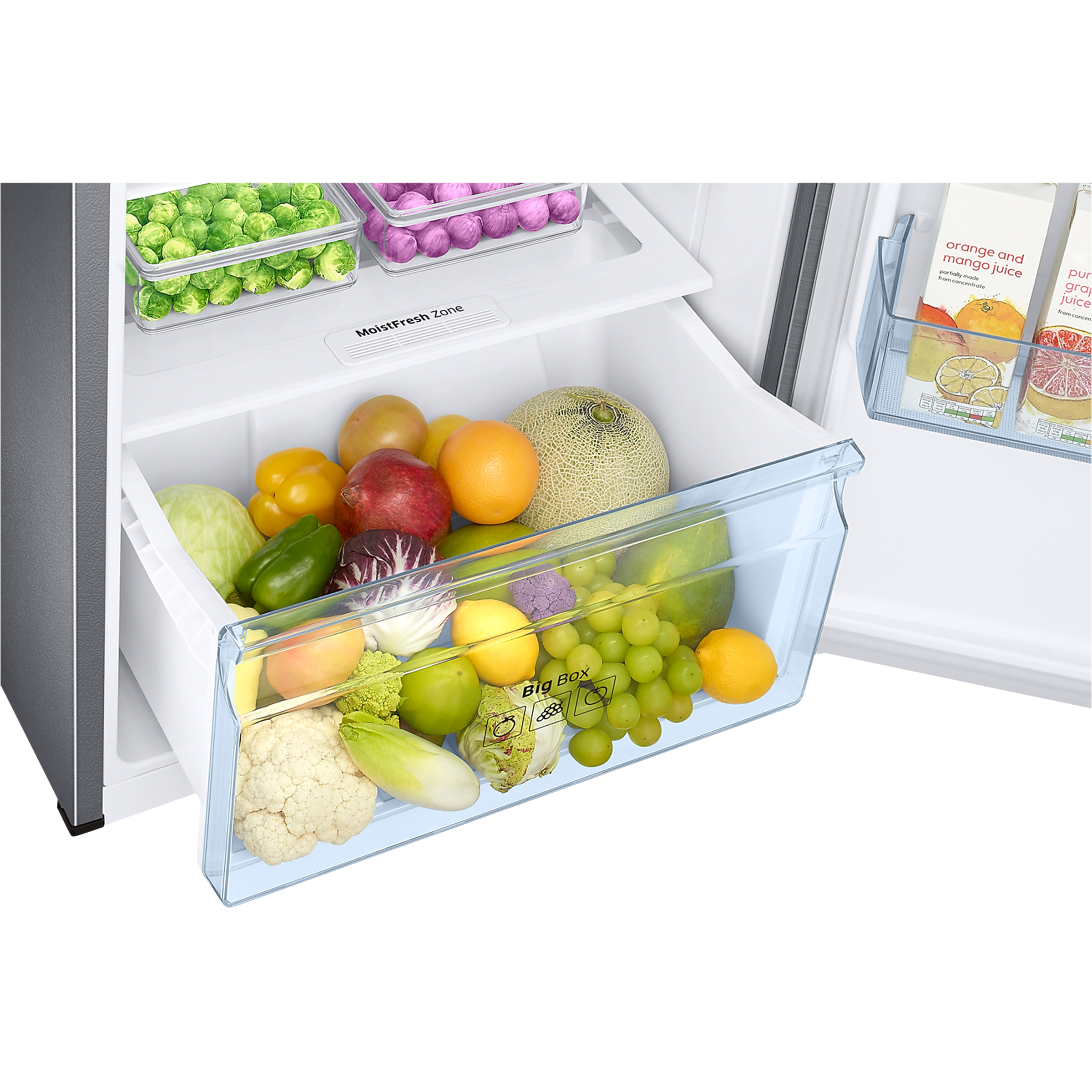 SAMSUNG 324 Litres 3 Star Frost Free Double Door Convertible Refrigerator with Door Alarm (RT34B4513QB/HL, Bouquet Silver)_7