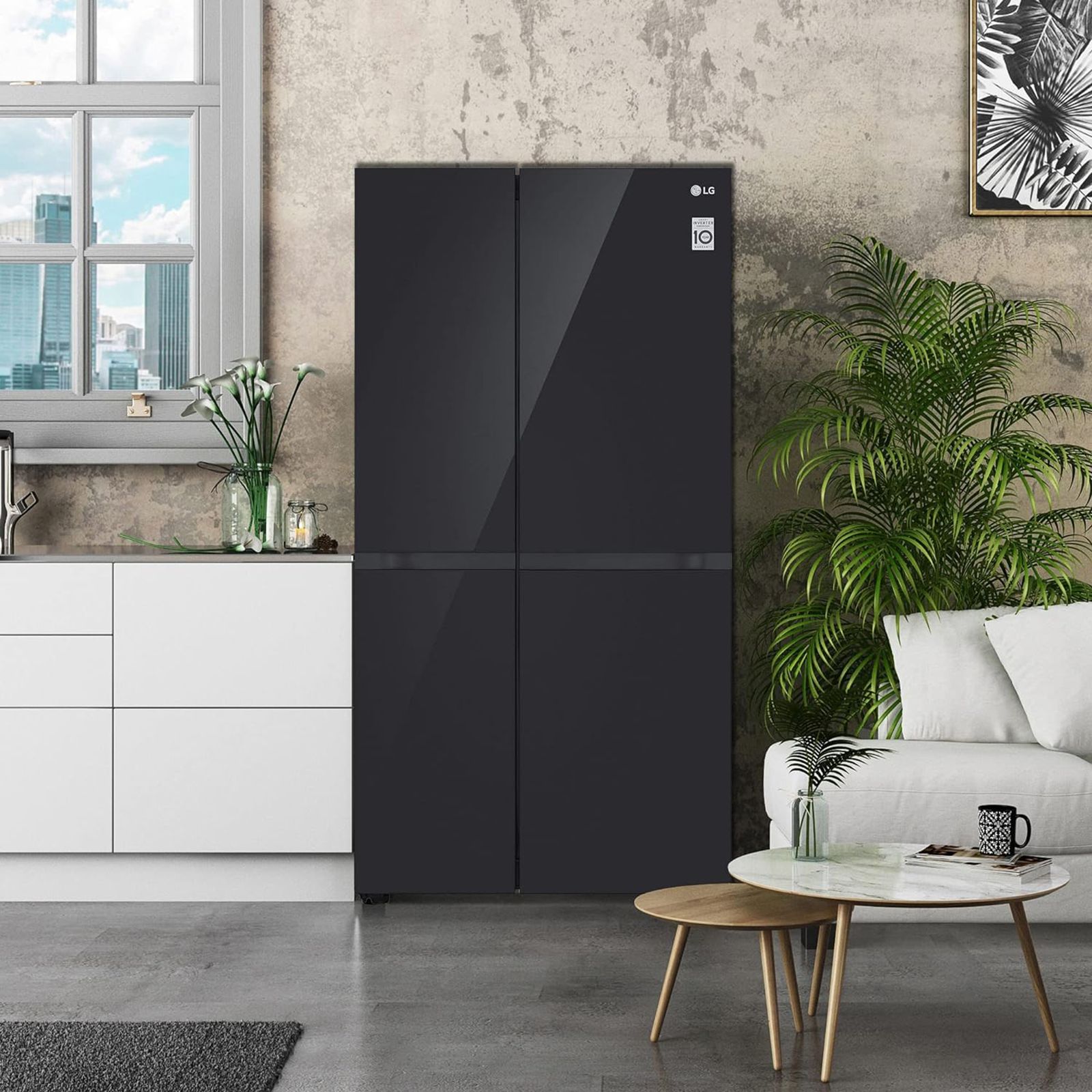 LG 694 Litres Frost Free Side by Side Refrigerator with Multi Air Flow System (GC-B257UGBM, Black Mirror) LG 694 Litres Frost Free Side by Side Refrigerator with Multi Air Flow System (GC-B257UGBM, Black Mirror)_9