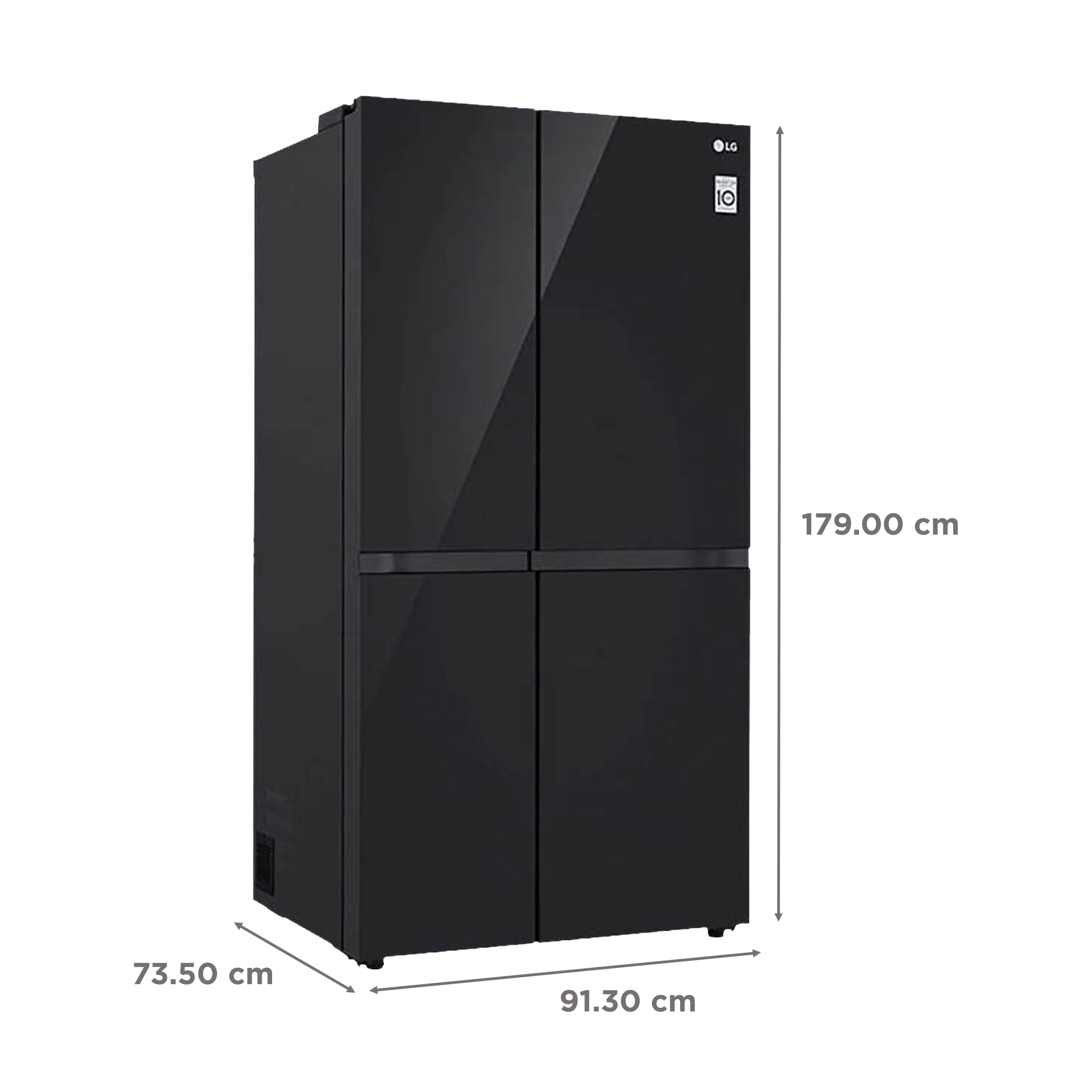 LG 694 Litres Frost Free Side by Side Refrigerator with Multi Air Flow System (GC-B257UGBM, Black Mirror) LG 694 Litres Frost Free Side by Side Refrigerator with Multi Air Flow System (GC-B257UGBM, Black Mirror)_3