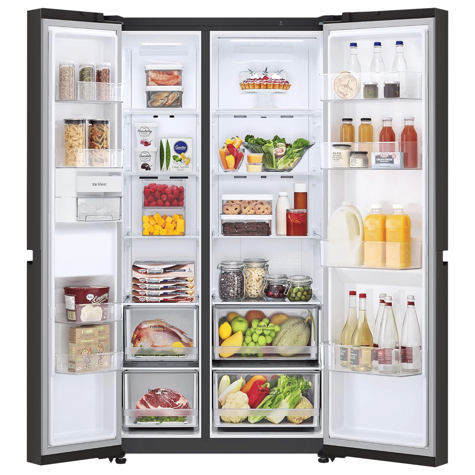 LG 694 Litres Frost Free Side by Side Refrigerator with Multi Air Flow System (GC-B257UGBM, Black Mirror) LG 694 Litres Frost Free Side by Side Refrigerator with Multi Air Flow System (GC-B257UGBM, Black Mirror)_5