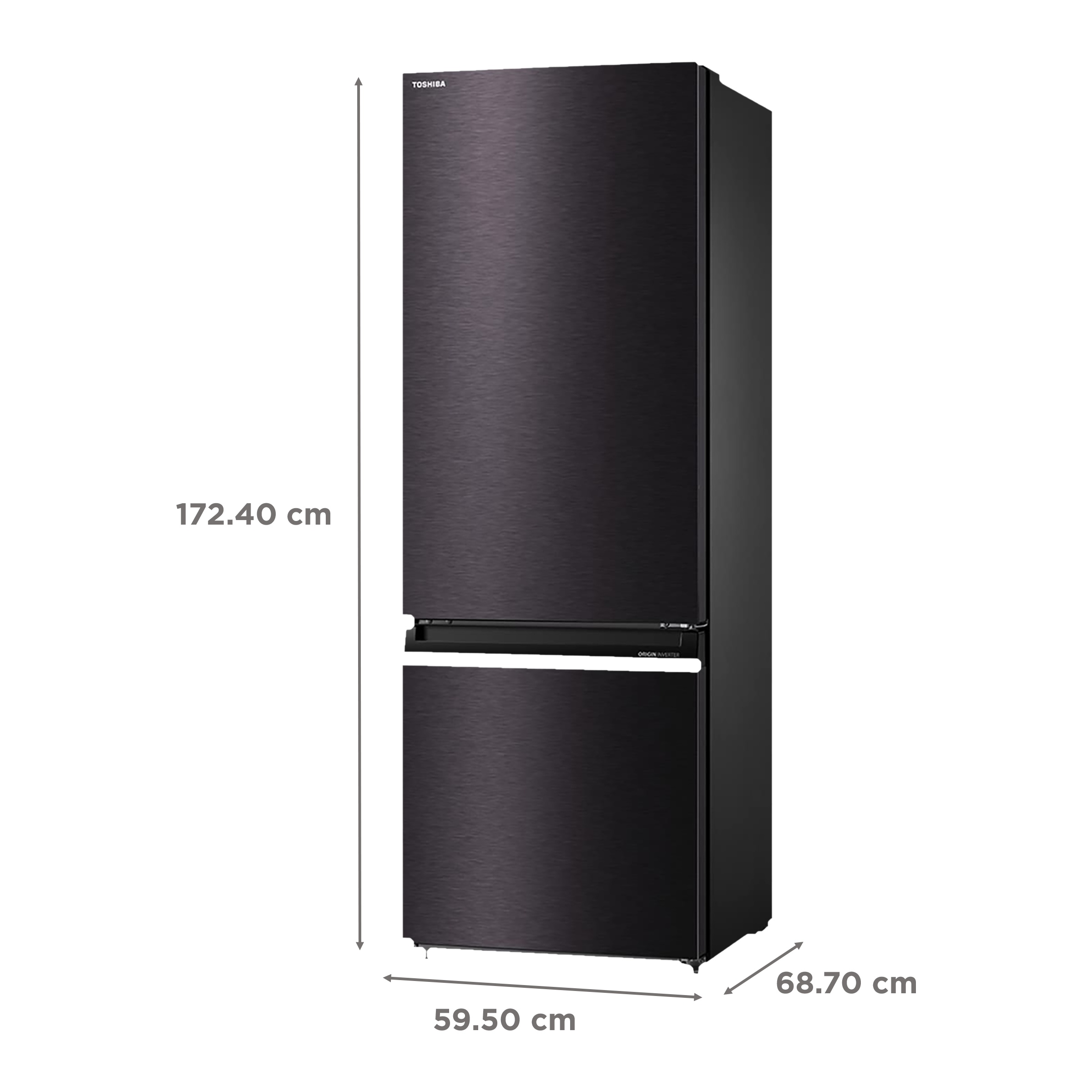 TOSHIBA 349 Litres 2 Star Frost Free Double Door Bottom Mount Refrigerator with Pure BIO Deodorizer (GR-RB423WE-PMI(37), Satin Grey)_3