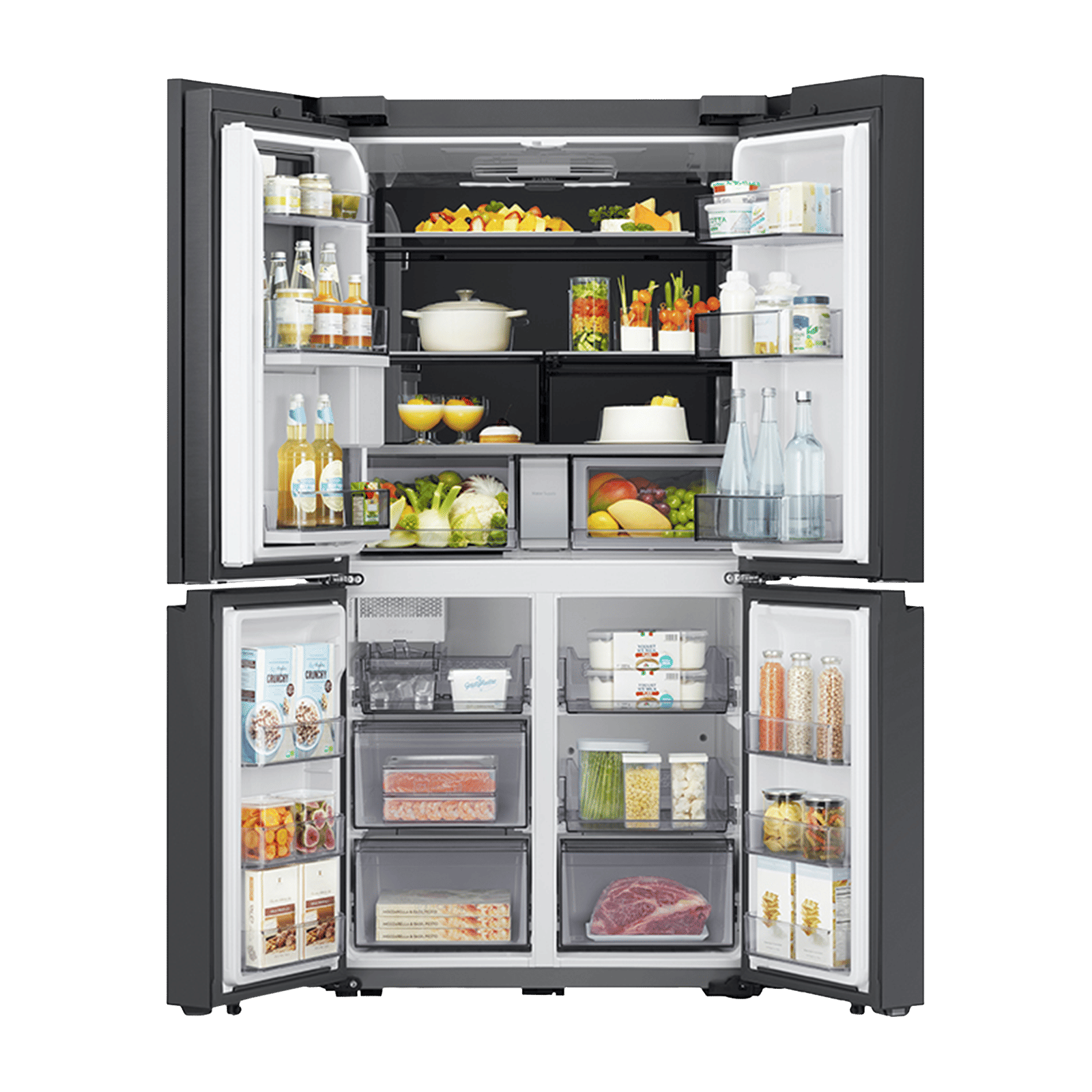 SAMSUNG Bespoke 936 Litres Frost Free French Door Smart Wi-Fi Enabled Refrigerator with Water Dispenser (RF90A92W3AP/TL, Glam White) SAMSUNG Bespoke 936 Litres Frost Free French Door Smart Wi-Fi Enabled Refrigerator with Water Dispenser (RF90A92W3AP/TL, Glam White)_3