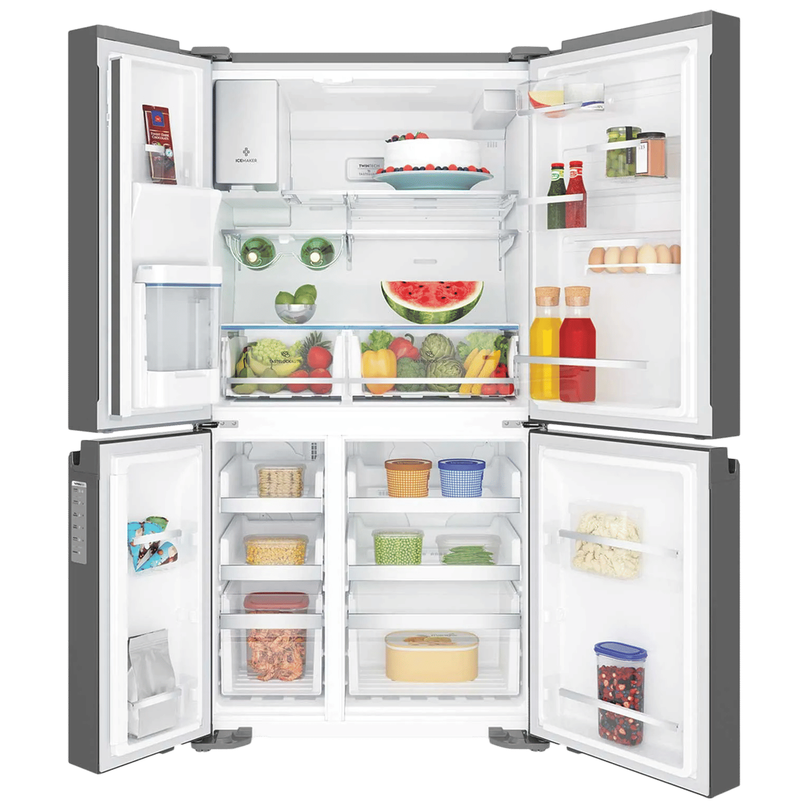 Electrolux UltimateTaste 900 680 Litres Frost Free French Door Refrigerator with Water Dispenser (EQE6879A-B NIN, Glossy Dark Grey) Electrolux UltimateTaste 900 680 Litres Frost Free French Door Refrigerator with Water Dispenser (EQE6879A-B NIN, Glossy Dark Grey)_5