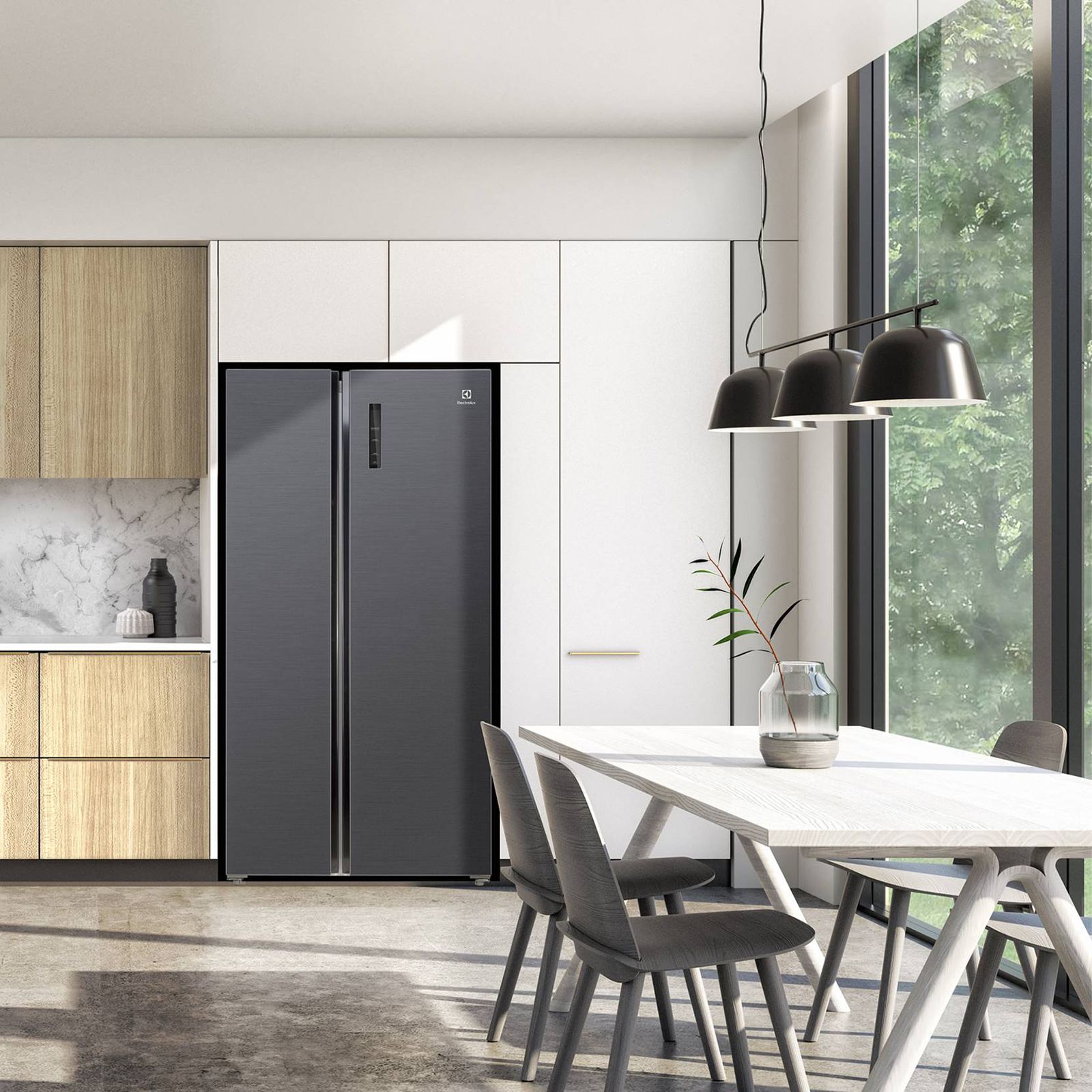 Electrolux UltimateTaste 700 545 Litres Frost Free Side by Side Refrigerator with NutriFresh Inverter Compressor (ESE5401-BIN. Matte Black Steel) Electrolux UltimateTaste 700 545 Litres Frost Free Side by Side Refrigerator with NutriFresh Inverter Compressor (ESE5401-BIN. Matte Black Steel)_8