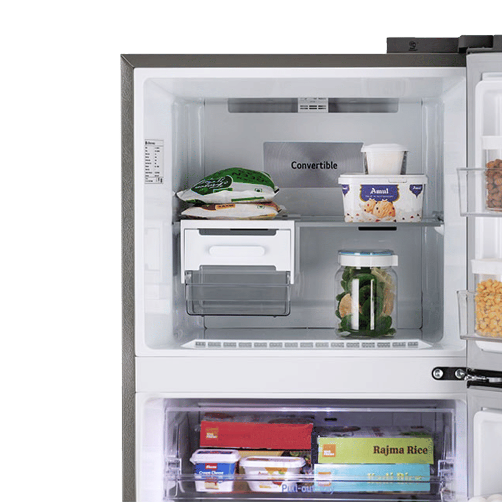 LG 322 Litres 2 Star Frost Free Double Door Convertible Refrigerator with Stabilizer Free Operation (GL-T342TPZY.APZZEBN, Shiny Steel) LG 322 Litres 2 Star Frost Free Double Door Convertible Refrigerator with Stabilizer Free Operation (GL-T342TPZY.APZZEBN, Shiny Steel)_12