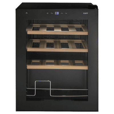 KAFF KWC 42 Litres 16 Bottles Wine Cooler (Child Lock, WC42BW, Black)