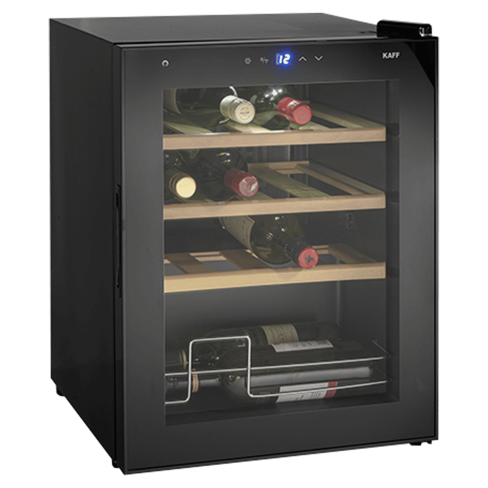 KAFF KWC 42 Litres 16 Bottles Wine Cooler (Child Lock, WC42BW, Black)_8