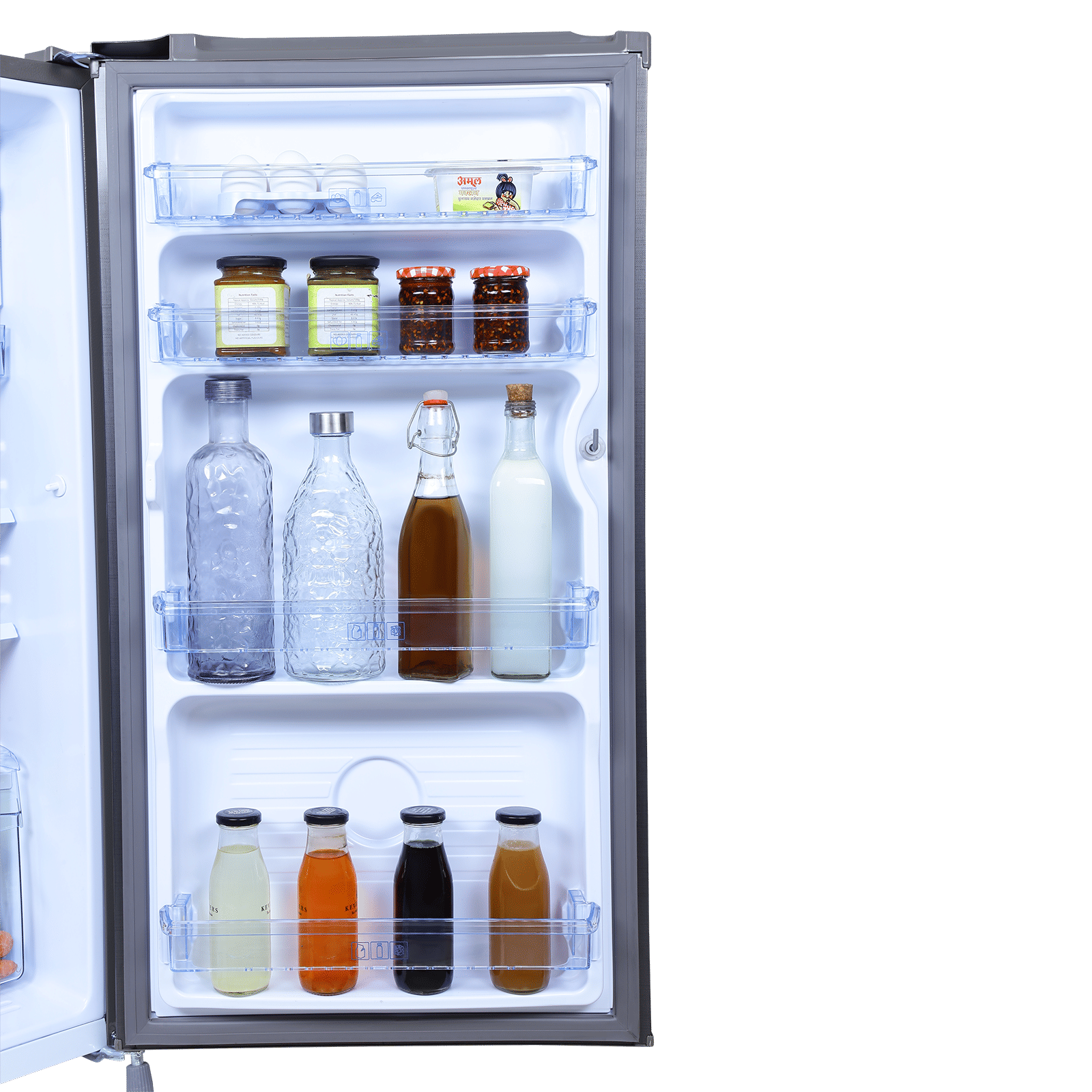 Croma 165 Litres 2 Star Direct Cool Single Door Refrigerator with Anti Fungal Gasket ( Criss Cross Metallic Grey)_7
