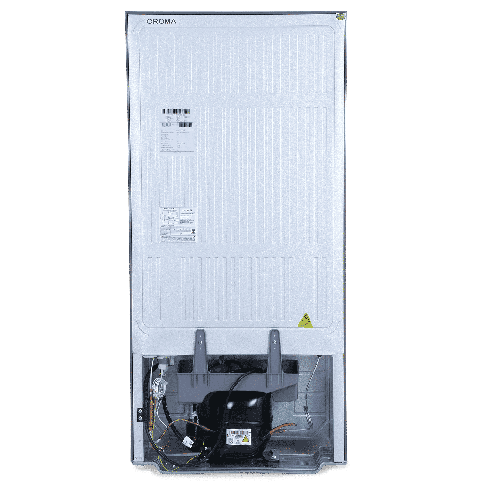 Croma 185 Litres 2 Star Direct Cool Single Door Refrigerator with Anti Fungal Gasket ( Criss Cross Metallic Grey) Croma 185 Litres 2 Star Direct Cool Single Door Refrigerator with Anti Fungal Gasket ( Criss Cross Metallic Grey)_10