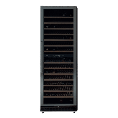 KAFF 418 Litres 171 Bottles Wine Cooler (Inner Glass with UV Protection, WC 418 DZ, Black)