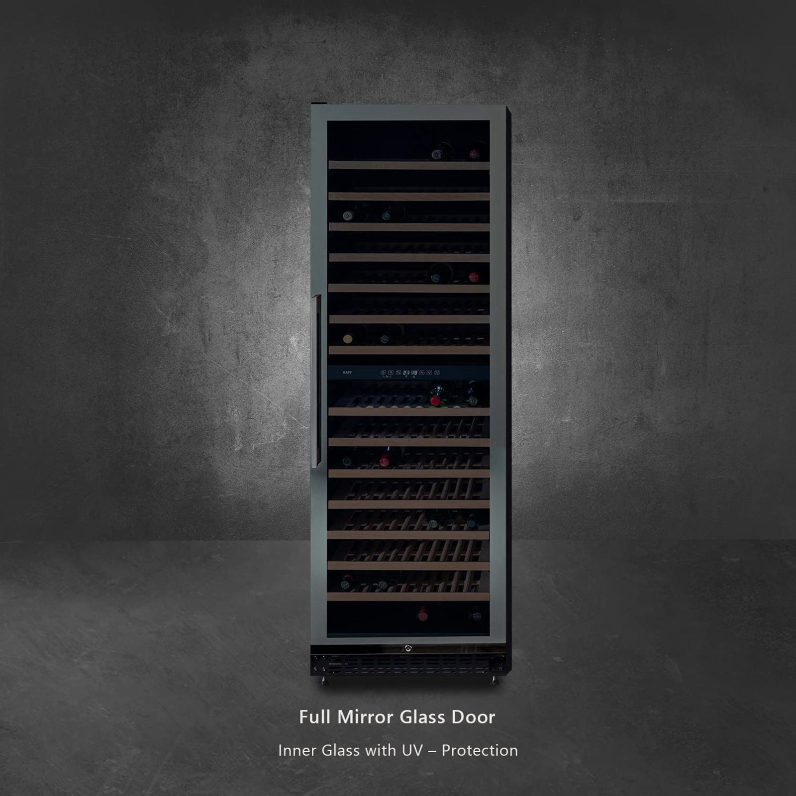 KAFF 418 Litres 171 Bottles Wine Cooler (Inner Glass with UV Protection, WC 418 DZ, Black) KAFF 418 Litres 171 Bottles Wine Cooler (Inner Glass with UV Protection, WC 418 DZ, Black)_7