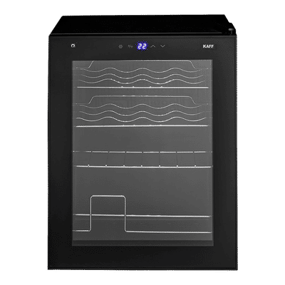 KAFF 42 Litres 16 Bottles Wine Cooler (Inner Glass with UV Protection, WC 42, Black)