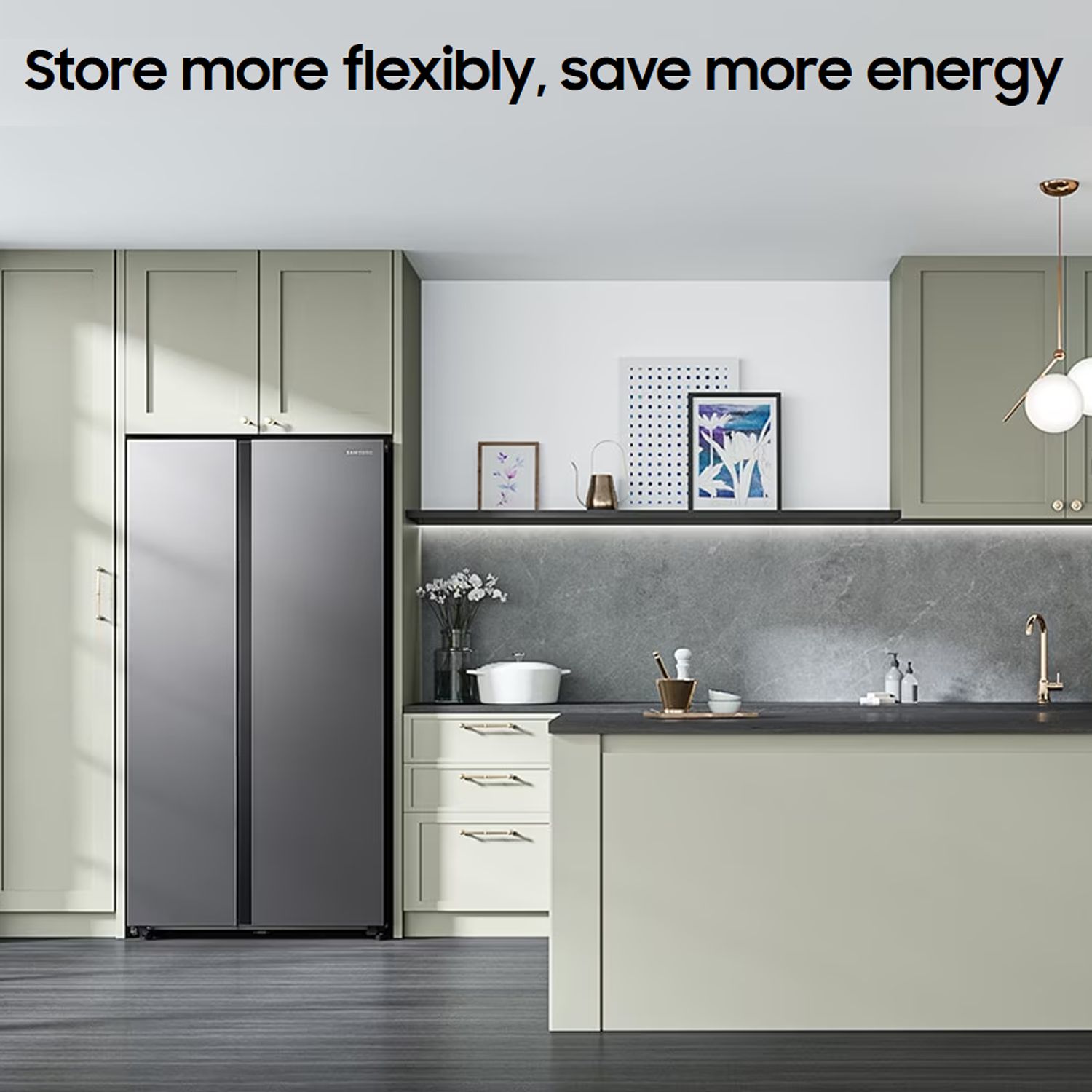 SAMSUNG 653 Litres 3 Star Auto Defrost Side by Side Convertible Refrigerator with Twin Cooling Plus (RS76CG8113SLHL, EZ Clean Steel)_11