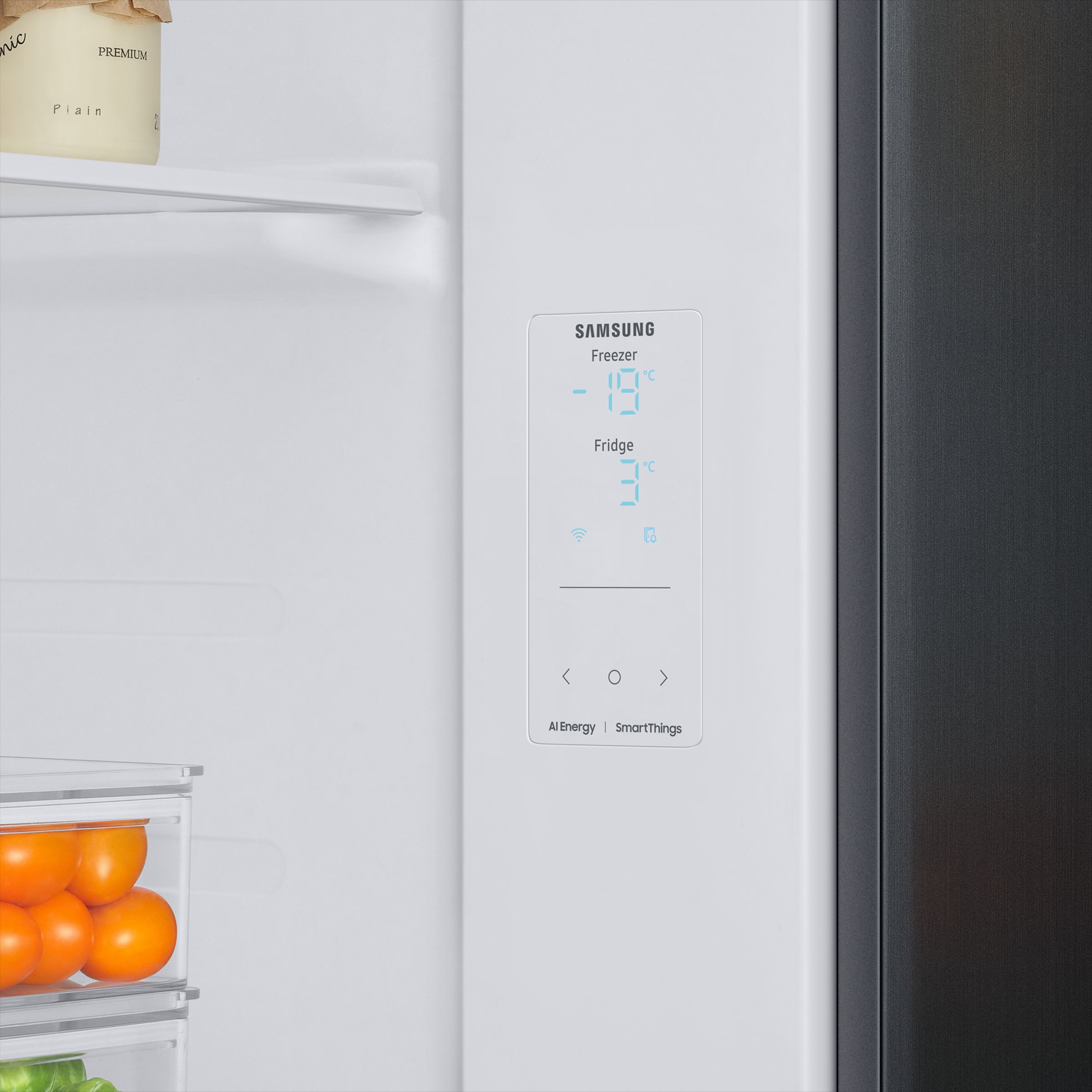SAMSUNG 653 Litres 3 Star Side by Side Refrigerator with AI Energy Mode (RS76CB811333HL, Glam Deep Charcoal) SAMSUNG 653 Litres 3 Star Side by Side Refrigerator with AI Energy Mode (RS76CB811333HL, Glam Deep Charcoal)_12