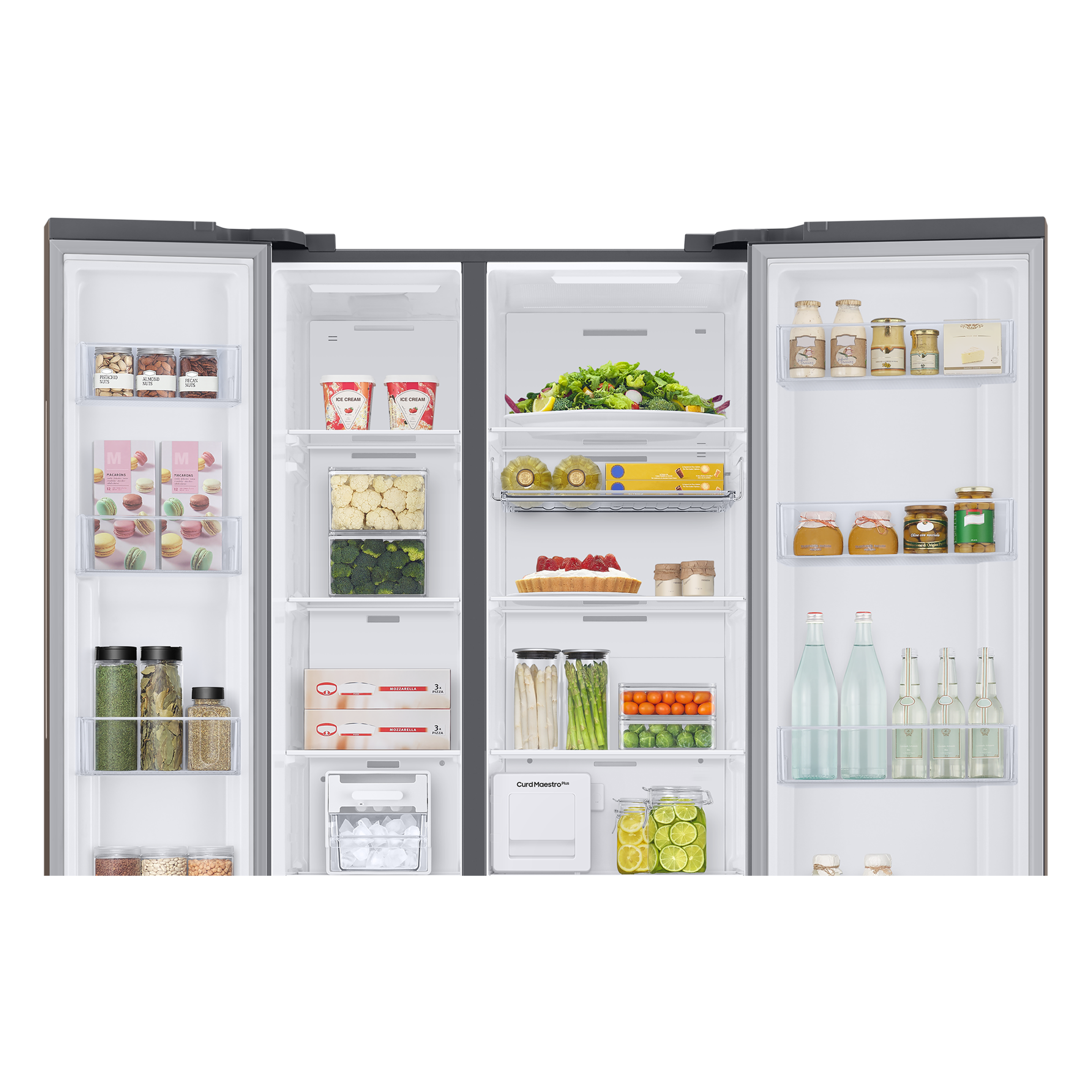 SAMSUNG 644 Litres 3 Star Auto Defrost Side by Side Refrigerator with Twin Cooling Plus (RS76CG8133DXHL, Luxe Brown)_9
