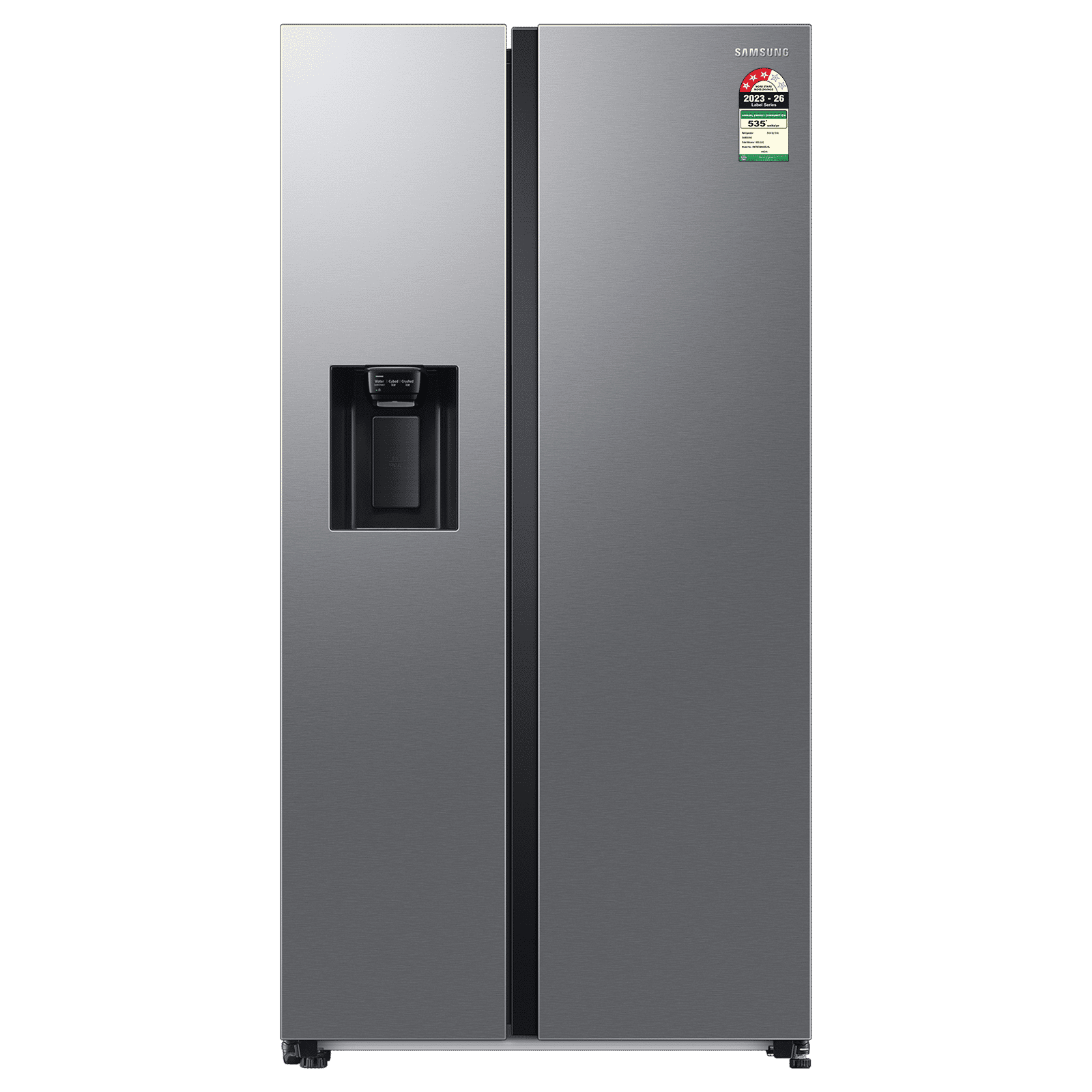 SAMSUNG 633 Litres 3 Star Auto Defrost Side by Side Convertible Refrigerator with Twin Cooling Plus (RS78CG8543SLHL, EZ Clean Steel)_1