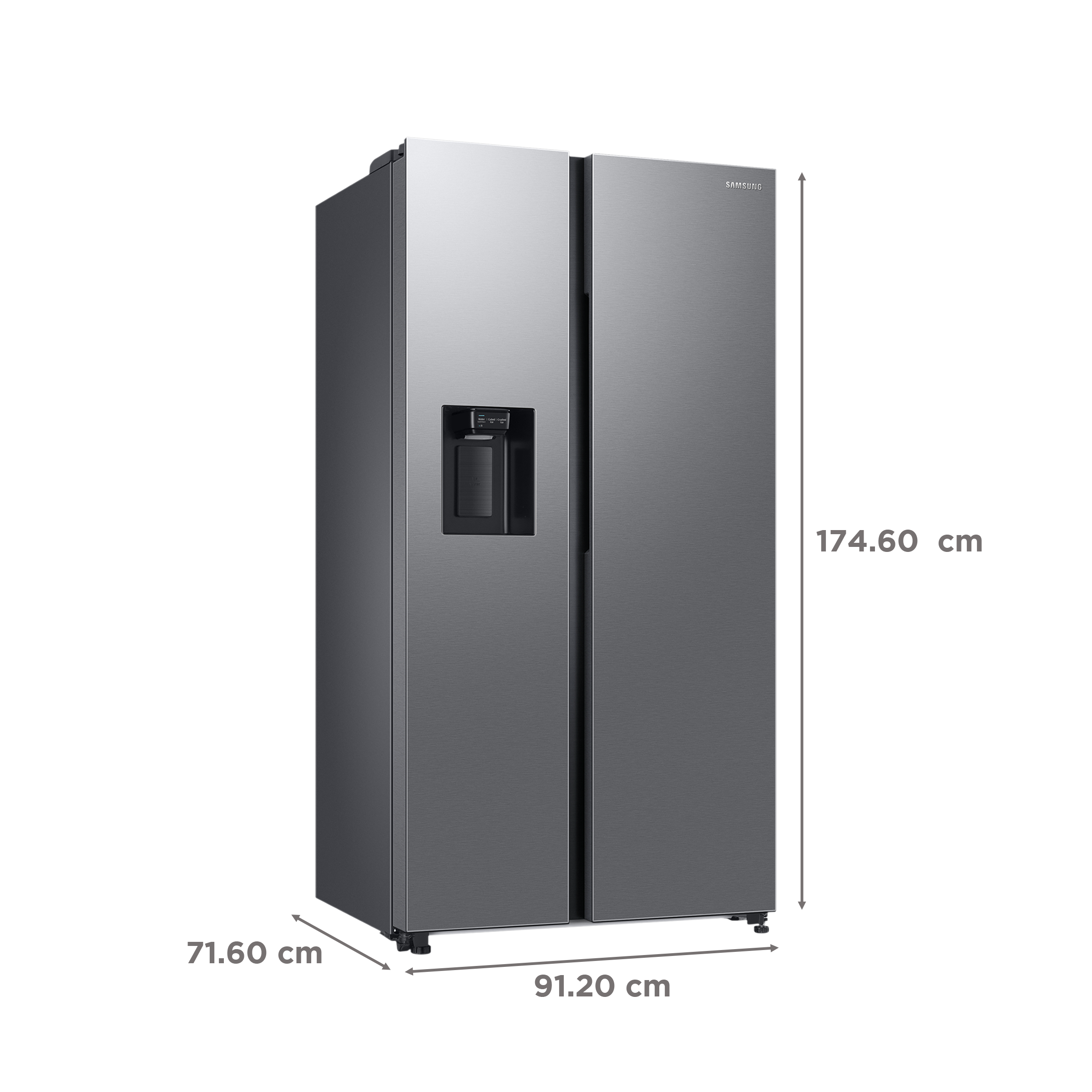 SAMSUNG 633 Litres 3 Star Auto Defrost Side by Side Convertible Refrigerator with Twin Cooling Plus (RS78CG8543SLHL, EZ Clean Steel)_3