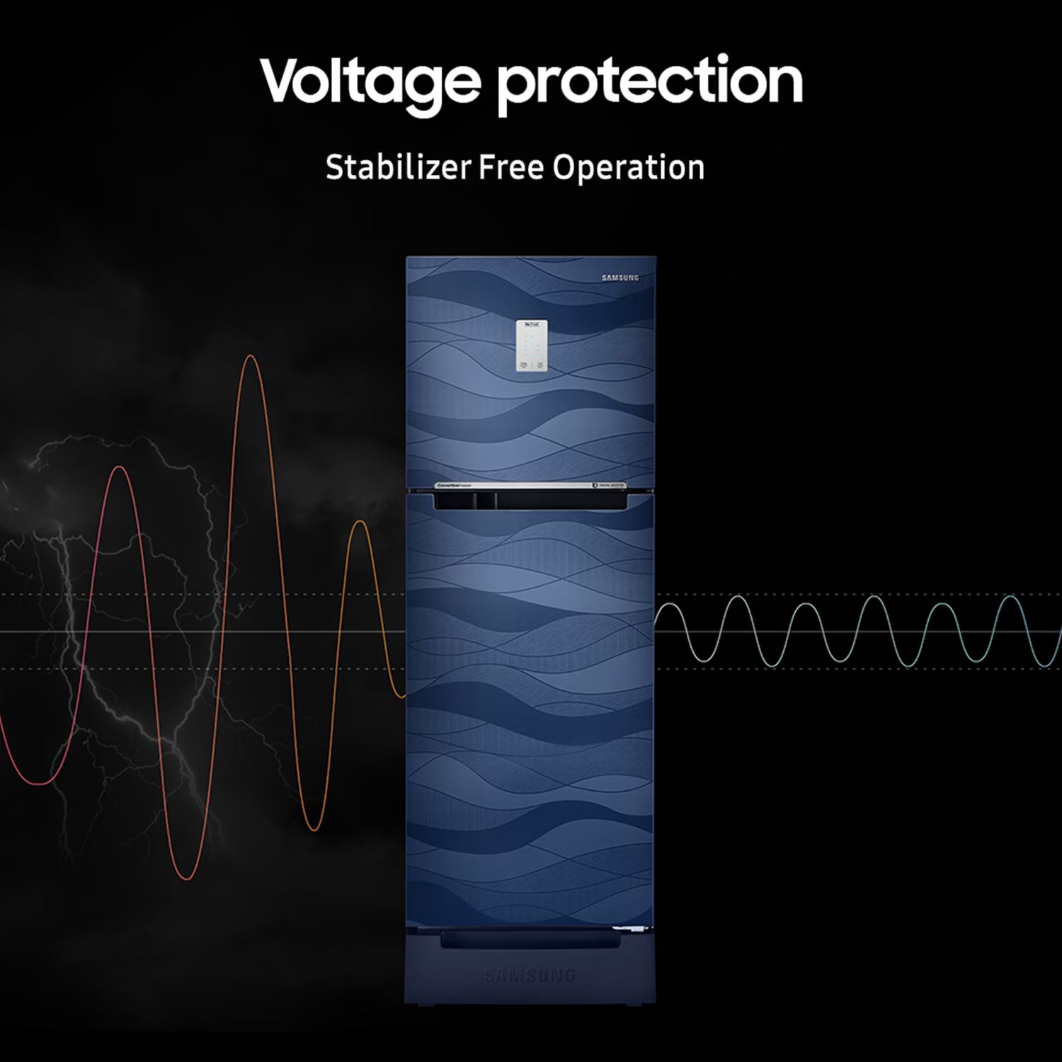 SAMSUNG 236 Litres 2 Star Auto Defrost Double Door Convertible Refrigerator with Convertible Freezer (RT28C3832S8/HL, Elegant Inox)_13