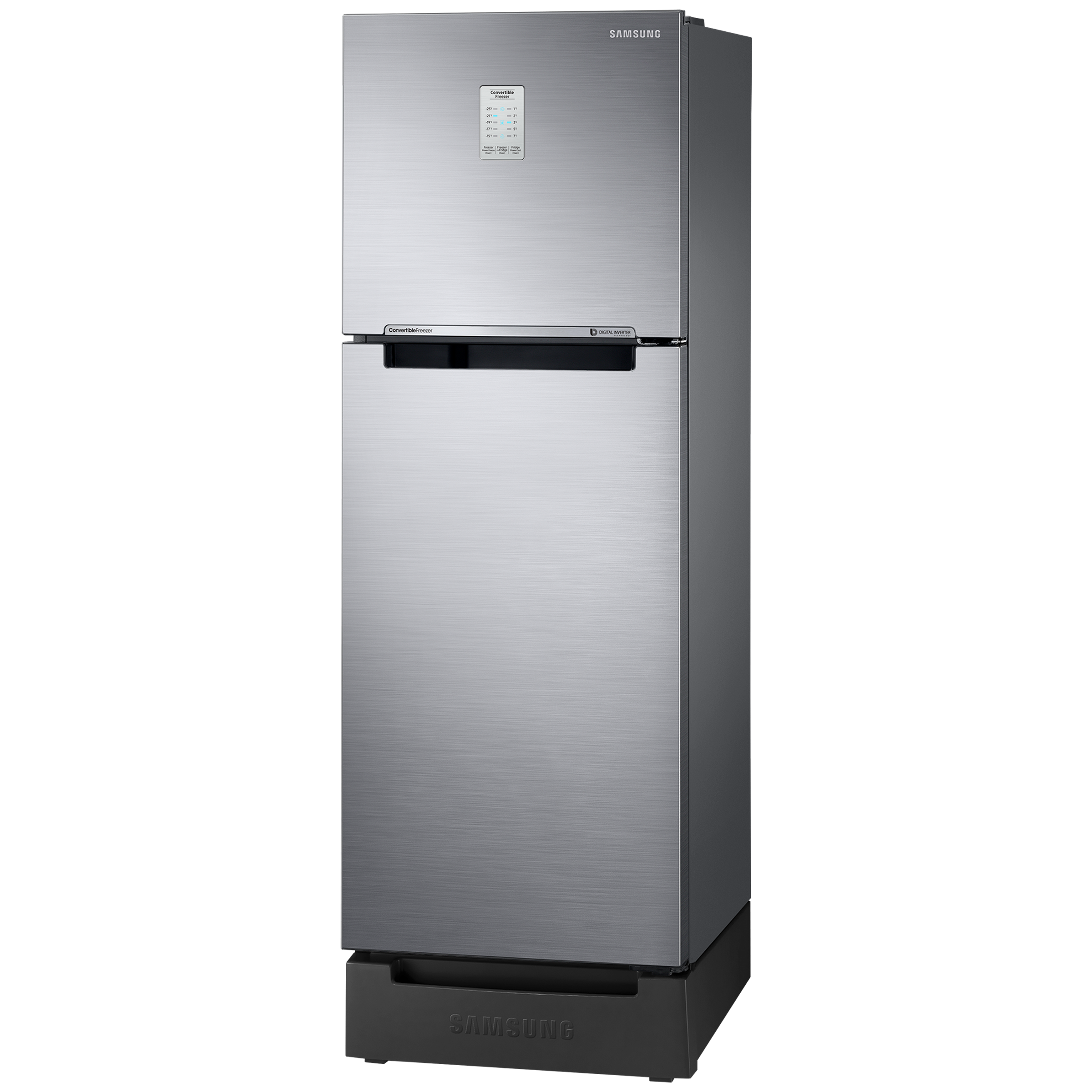SAMSUNG 236 Litres 2 Star Auto Defrost Double Door Convertible Refrigerator with Convertible Freezer (RT28C3832S8/HL, Elegant Inox)_4