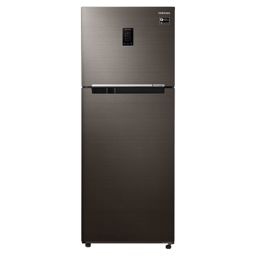 SAMSUNG 355 Litres 2 Star Frost Free Double Door Convertible Refrigerator with Twin Cooling Plus (RT39C5C32DX/HL, Black Inox) SAMSUNG 355 Litres 2 Star Frost Free Double Door Convertible Refrigerator with Twin Cooling Plus (RT39C5C32DX/HL, Black Inox)_1