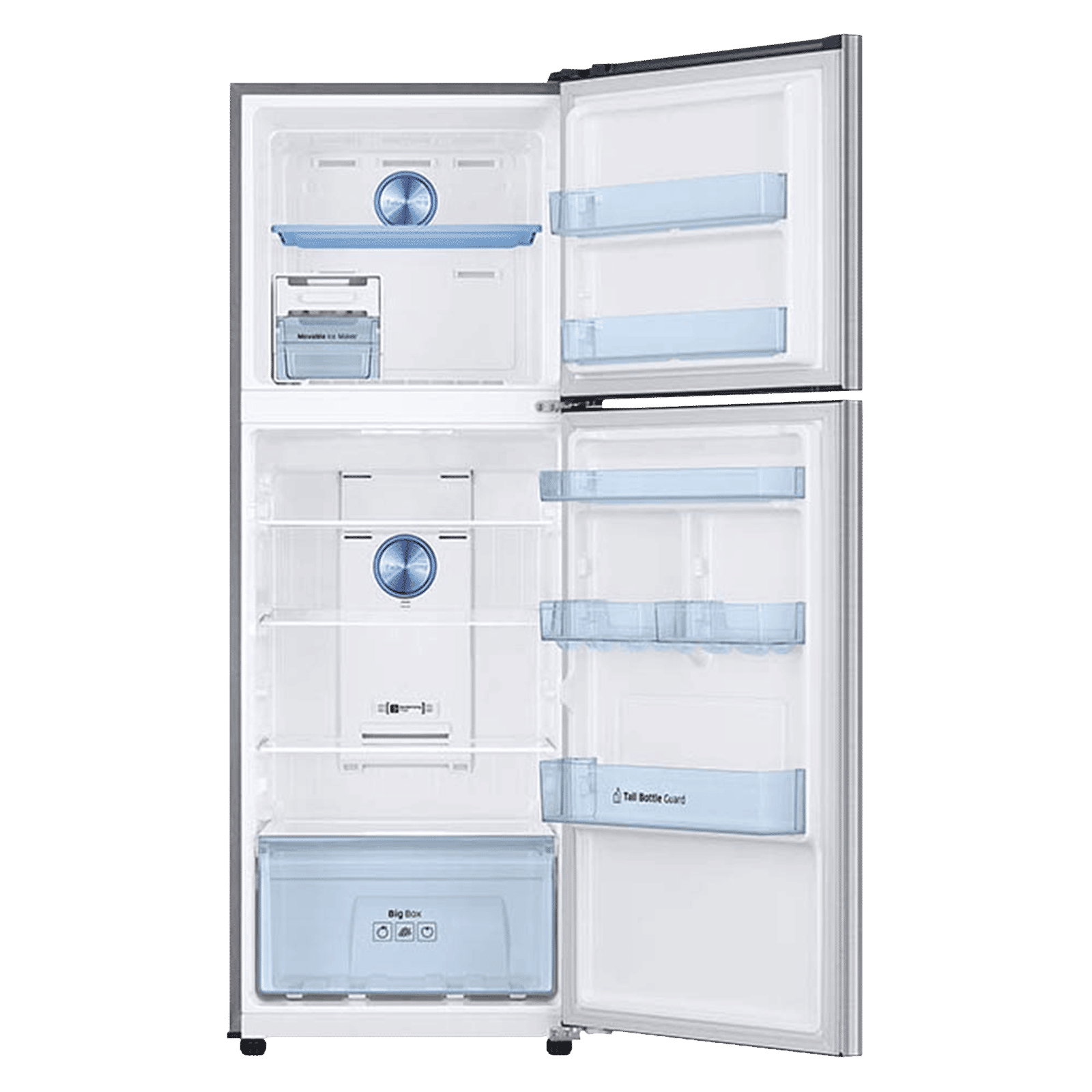 SAMSUNG 301 Litres 2 Star Frost Free Double Door Convertible Refrigerator with Twin Cooling Plus (RT34C4522S8/HL, Elegant Inox)_10