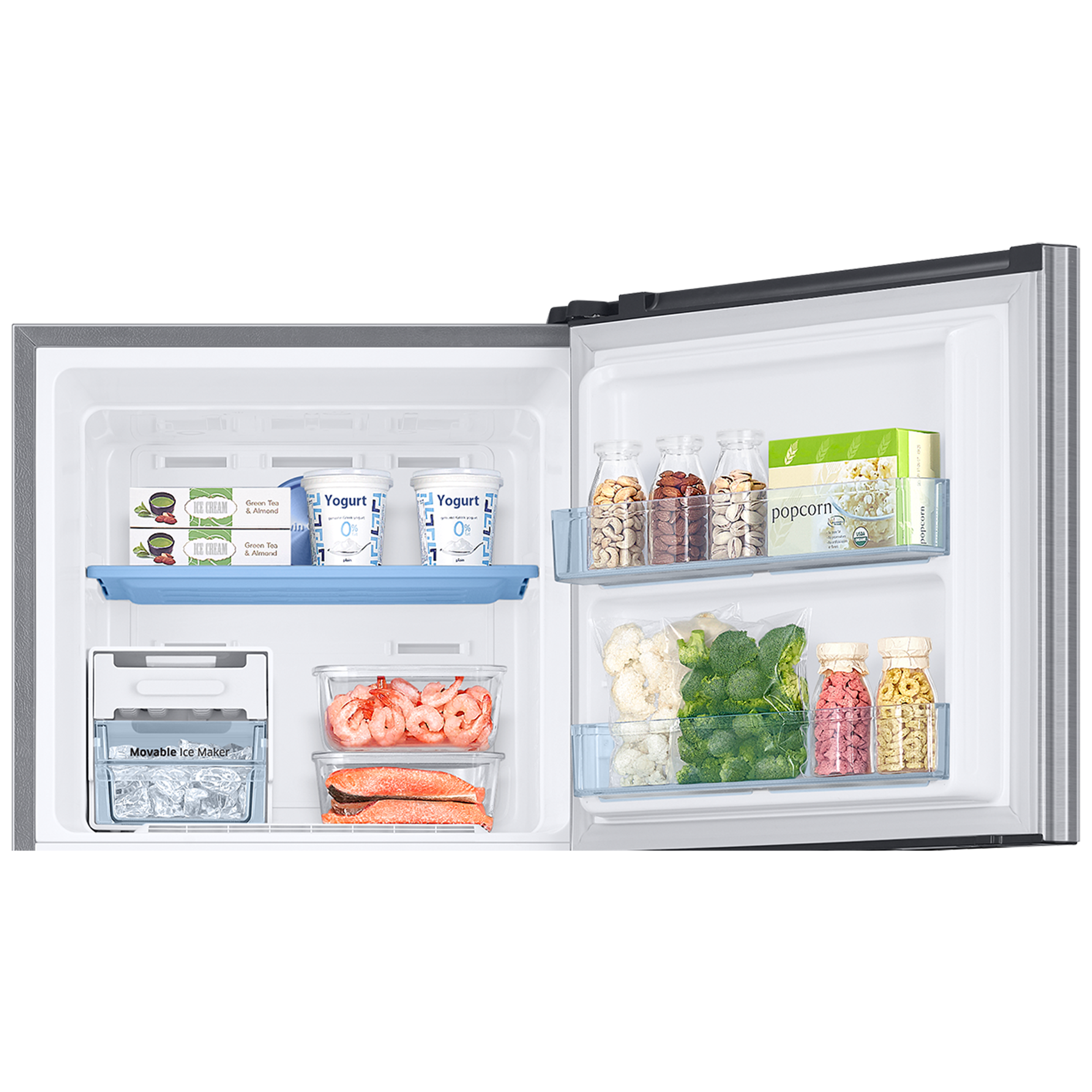 SAMSUNG 301 Litres 2 Star Frost Free Double Door Convertible Refrigerator with Twin Cooling Plus (RT34C4522S8/HL, Elegant Inox)_6
