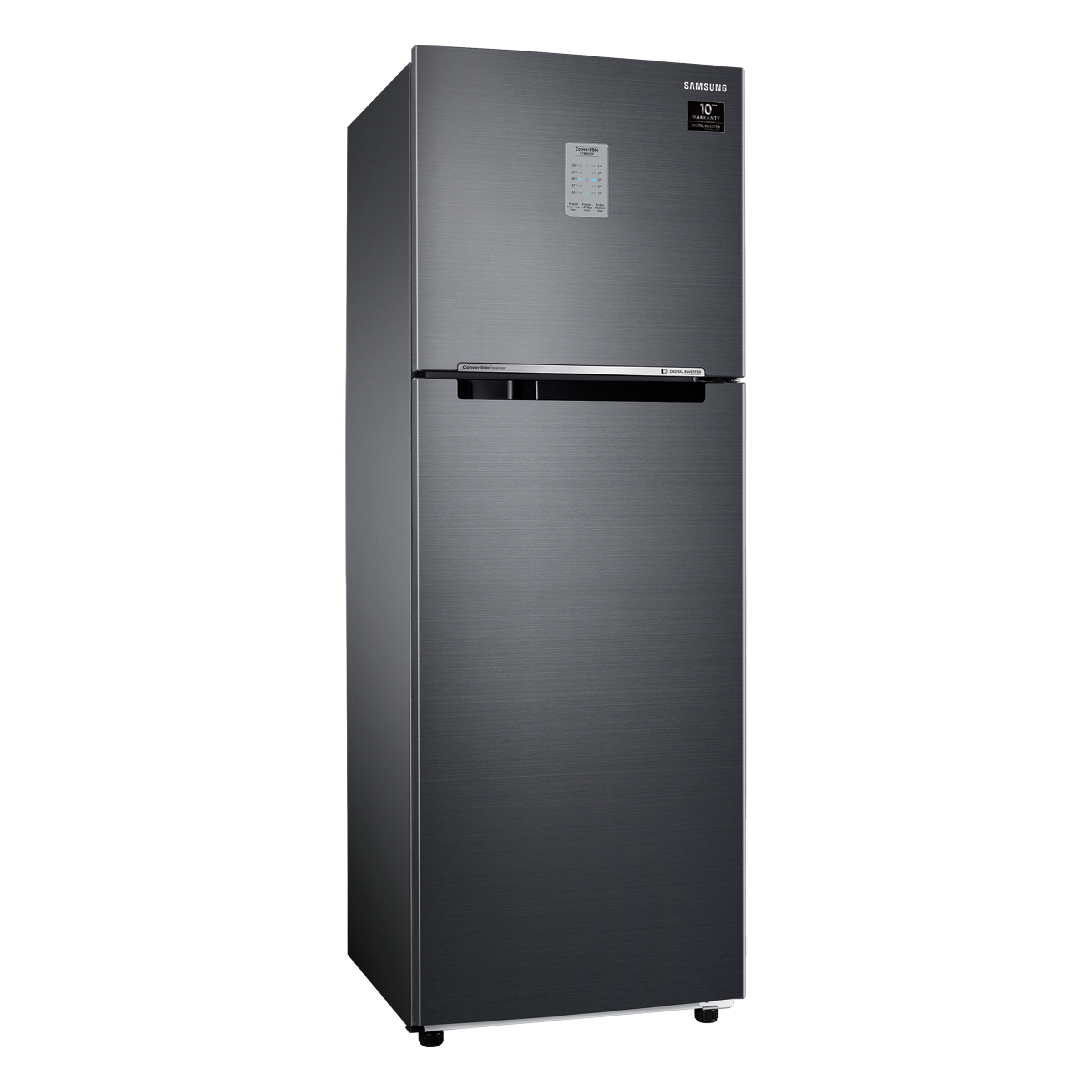 SAMSUNG 256 Litres 2 Star Frost Free Double Door Convertible Refrigerator with Smart Connect Inverter (RT30C3742BX/HL, Luxe Black)_9