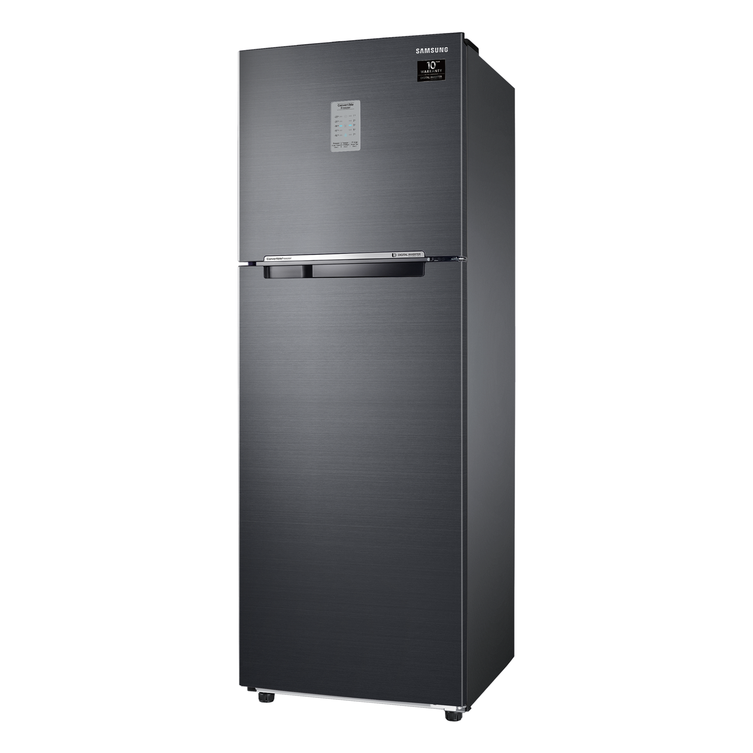 SAMSUNG 256 Litres 2 Star Frost Free Double Door Convertible Refrigerator with Smart Connect Inverter (RT30C3742BX/HL, Luxe Black)_4