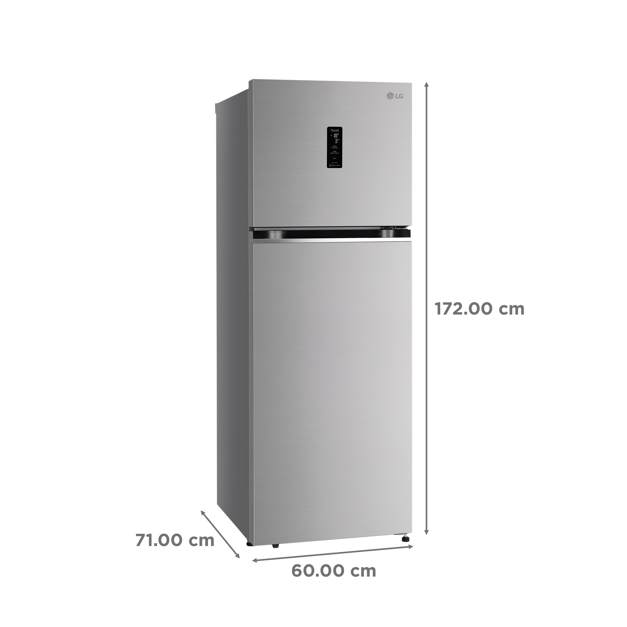 LG 343 Litres 3 Star Frost Free Double Door Convertible Refrigerator with Stabilizer Free Operation (GL-T382TPZX, Shiny Steel) LG 343 Litres 3 Star Frost Free Double Door Convertible Refrigerator with Stabilizer Free Operation (GL-T382TPZX, Shiny Steel)_3