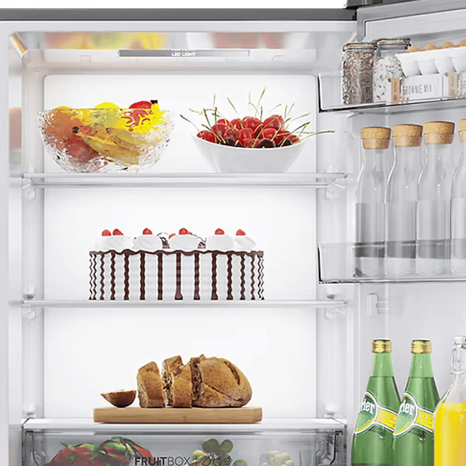 Haier 445 Litres 2 Star Frost Free Double Door Bottom Mount Convertible Refrigerator with Triple Inverter Technology (HRB-4952CKG-P, Black Glass) Haier 445 Litres 2 Star Frost Free Double Door Bottom Mount Convertible Refrigerator with Triple Inverter Technology (HRB-4952CKG-P, Black Glass)_7