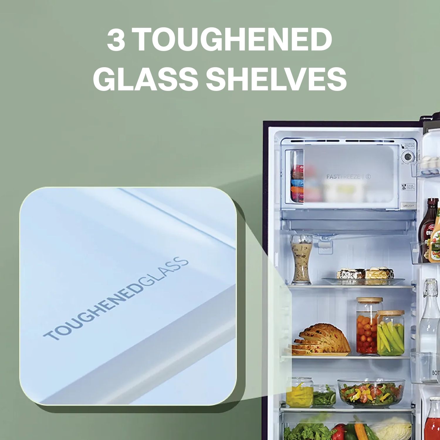 Haier 190 Litres 3 Star Direct Cool Single Door Refrigerator with Diamond Edge Freezing Technology (HRD-2103CBS-P, Brushline Silver) Haier 190 Litres 3 Star Direct Cool Single Door Refrigerator with Diamond Edge Freezing Technology (HRD-2103CBS-P, Brushline Silver)_16