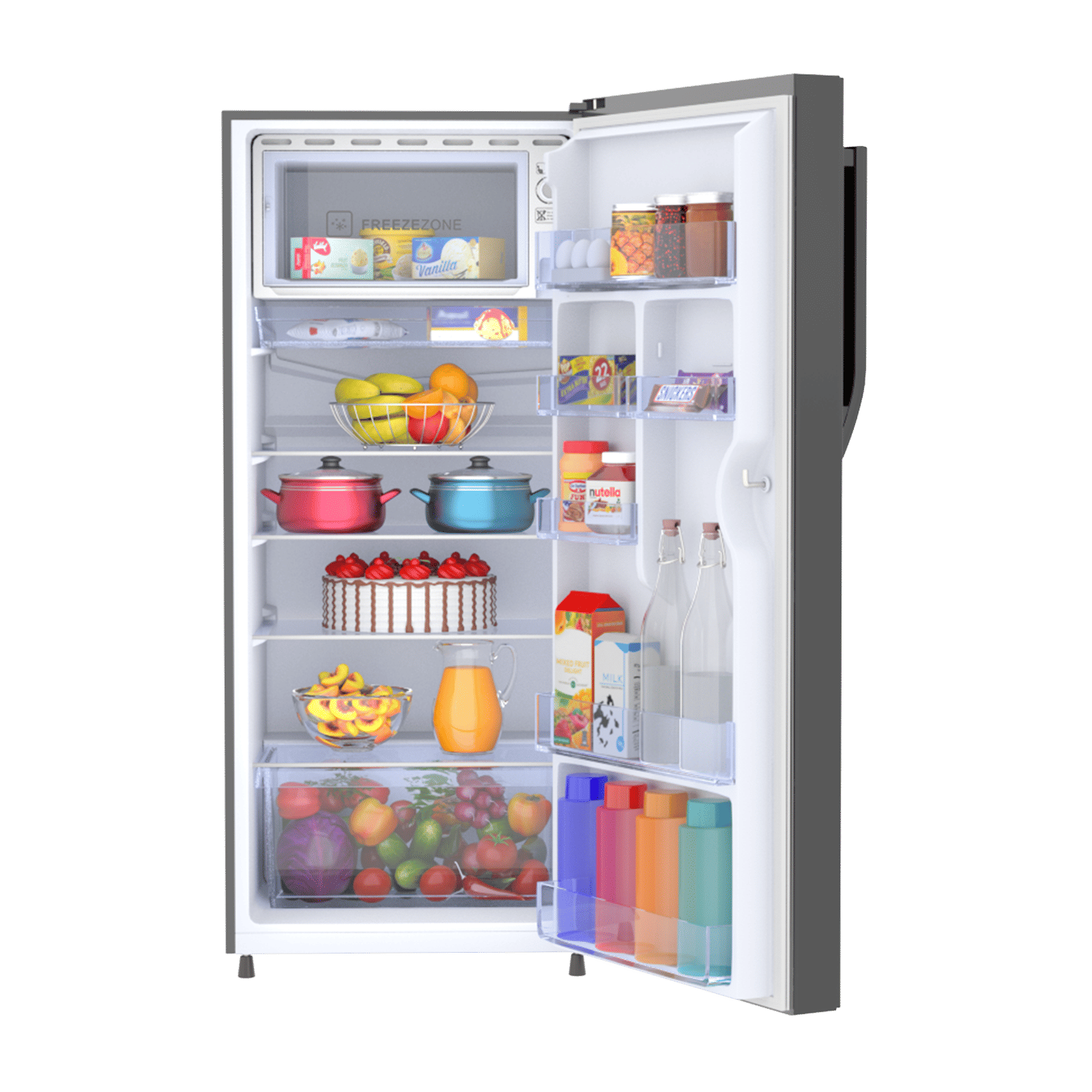 Haier 190 Litres 3 Star Direct Cool Single Door Refrigerator with Diamond Edge Freezing Technology (HRD-2103CBS-P, Brushline Silver) Haier 190 Litres 3 Star Direct Cool Single Door Refrigerator with Diamond Edge Freezing Technology (HRD-2103CBS-P, Brushline Silver)_4
