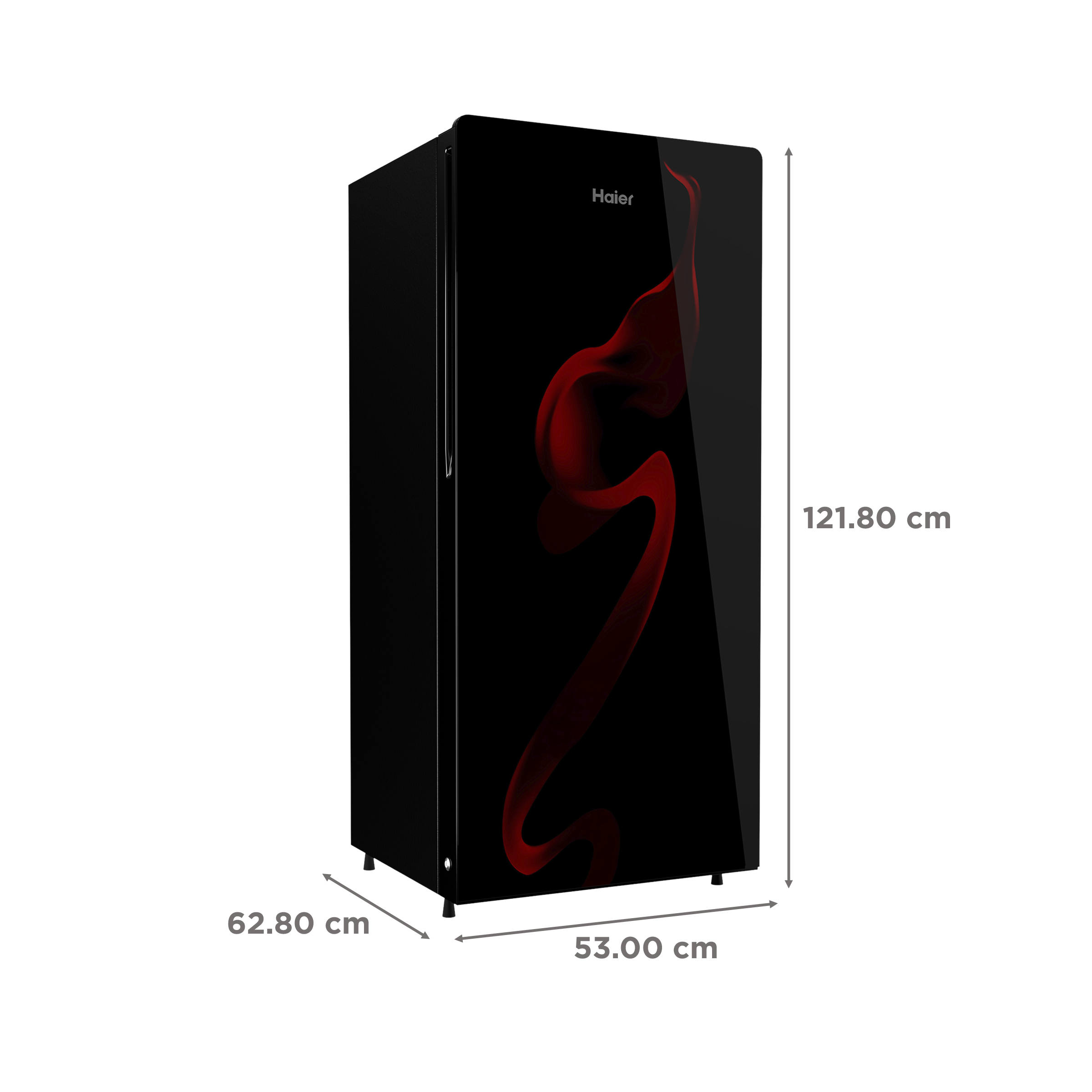 Haier 190 Litres 4 Star Direct Cool Single Door Refrigerator with Premium Glass (HRD-2104CSG-P, Spiral Glass)_3