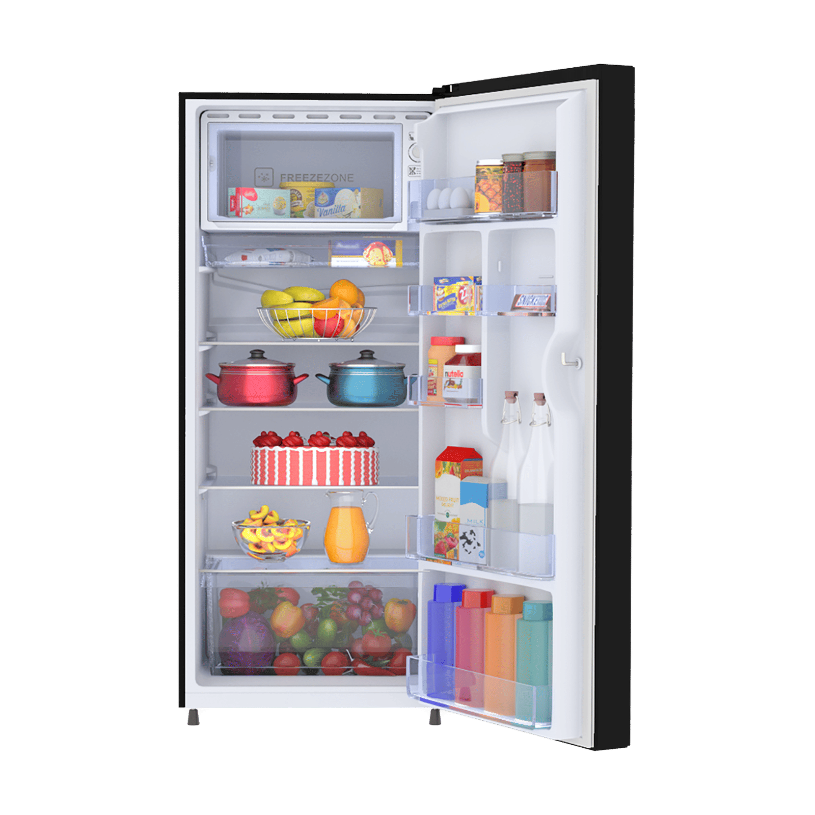Haier 190 Litres 4 Star Direct Cool Single Door Refrigerator with Premium Glass (HRD-2104CSG-P, Spiral Glass)_5