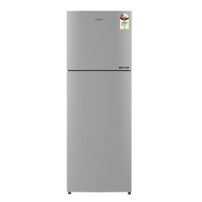 Haier 240 Litres 2 Star Frost Free Double Door Convertible Refrigerator with Turbo Icing (HRF-2902BMS-P, Moon Silver)