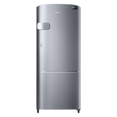 SAMSUNG Stylish Grande 183 Litres3 Star Direct Cool Single Door Refrigerator with Anti Bacterial Gasket (RR20C2Y23S8/HL, Elegant Inox)