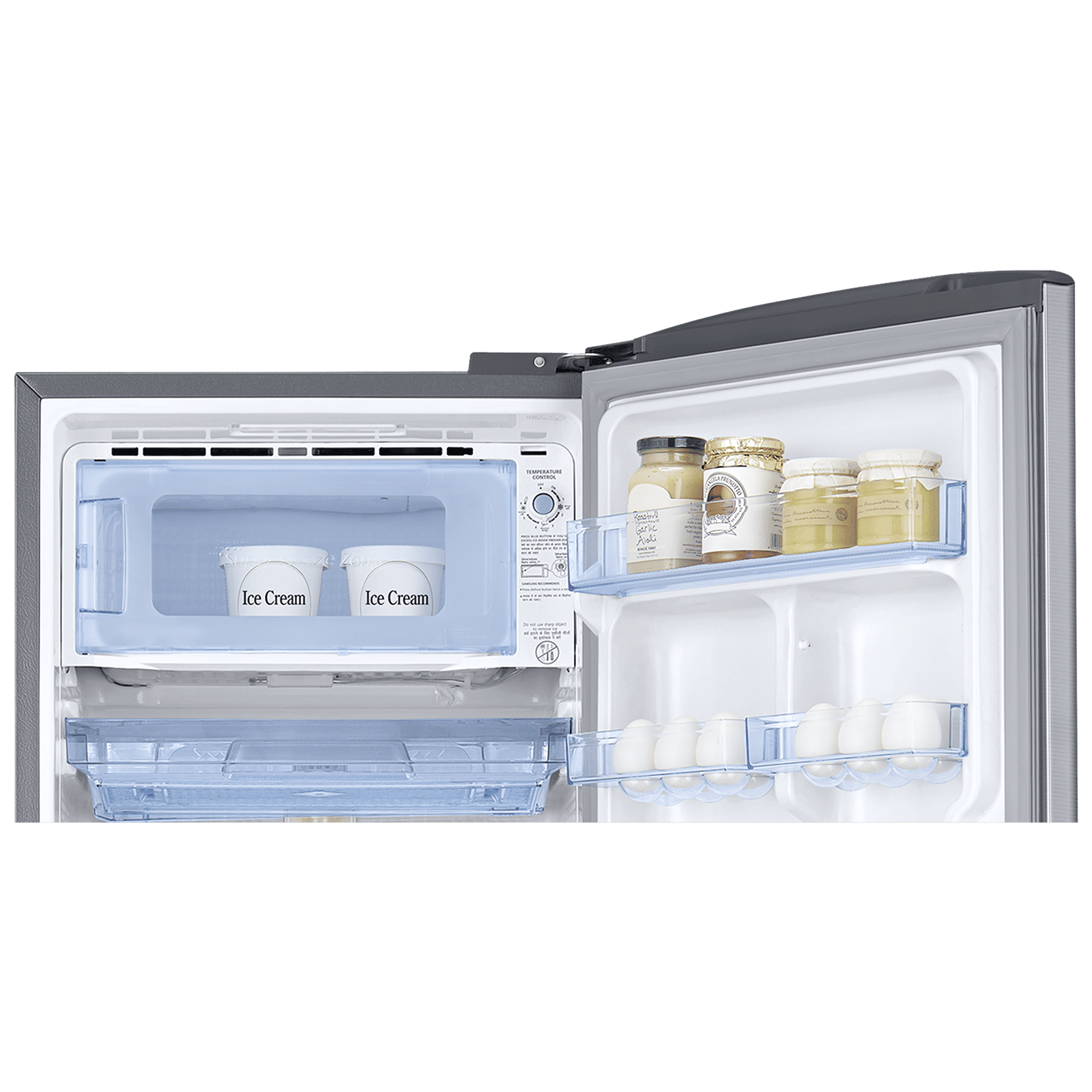SAMSUNG Stylish Grande 183 Litres3 Star Direct Cool Single Door Refrigerator with Anti Bacterial Gasket (RR20C2Y23S8/HL, Elegant Inox)_7