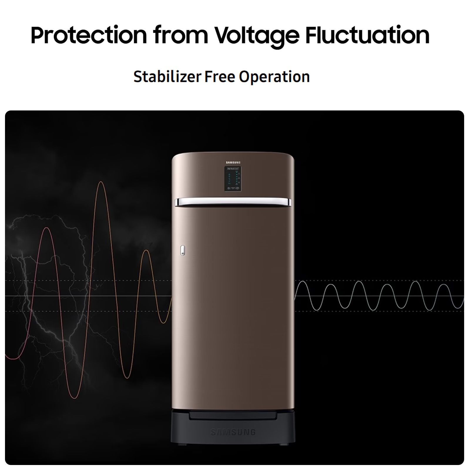 SAMSUNG Horizontal Curve 189 Litres 5 Star Direct Cool Single Door Refrigerator with Anti Bacterial Gasket (RR21C2H25DX/HL, Luxe Brown) SAMSUNG Horizontal Curve 189 Litres 5 Star Direct Cool Single Door Refrigerator with Anti Bacterial Gasket (RR21C2H25DX/HL, Luxe Brown)_19