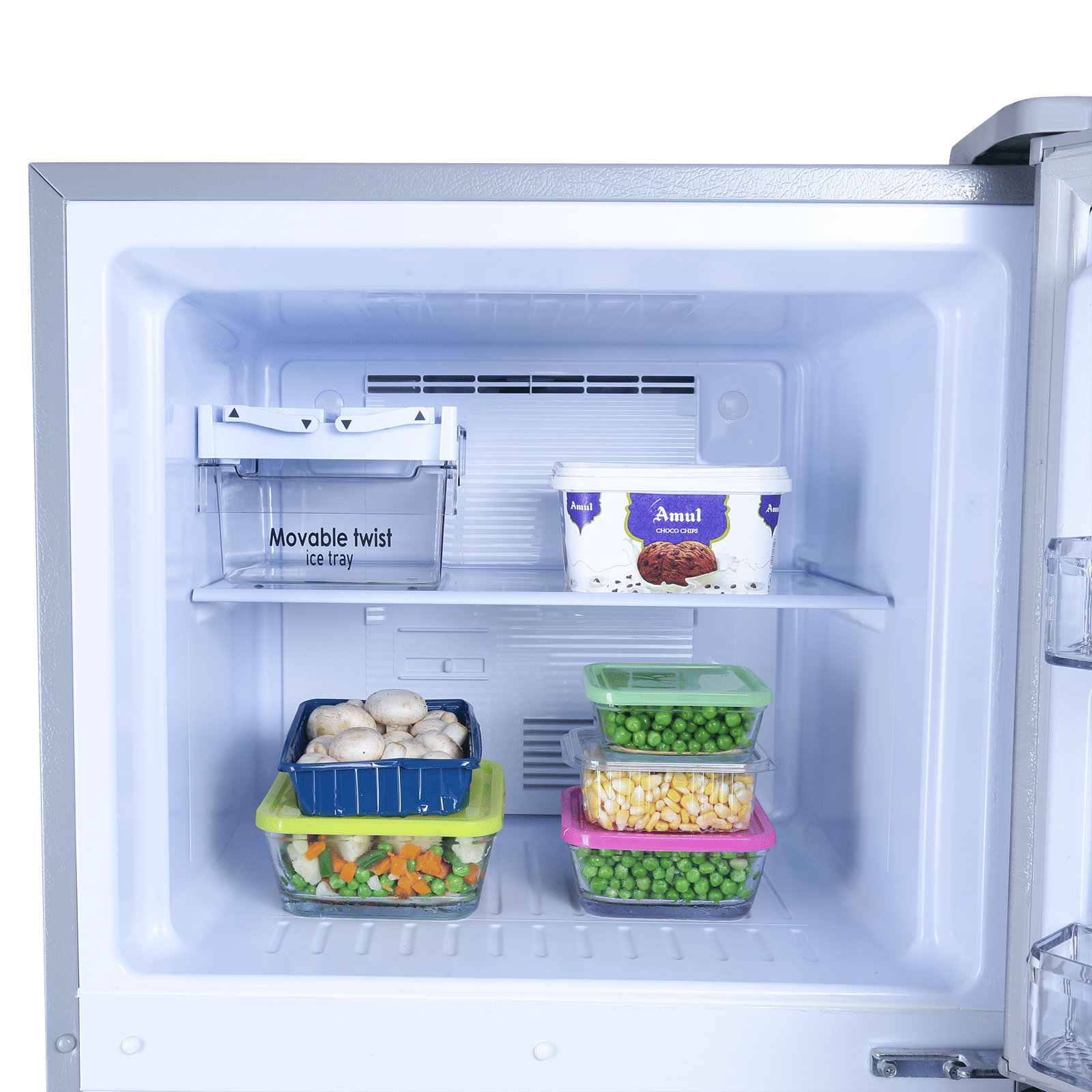 Croma 236 Litres 2 Star Frost Free Double Door Refrigerator with Inverter Technology ( Shining Silver)_14