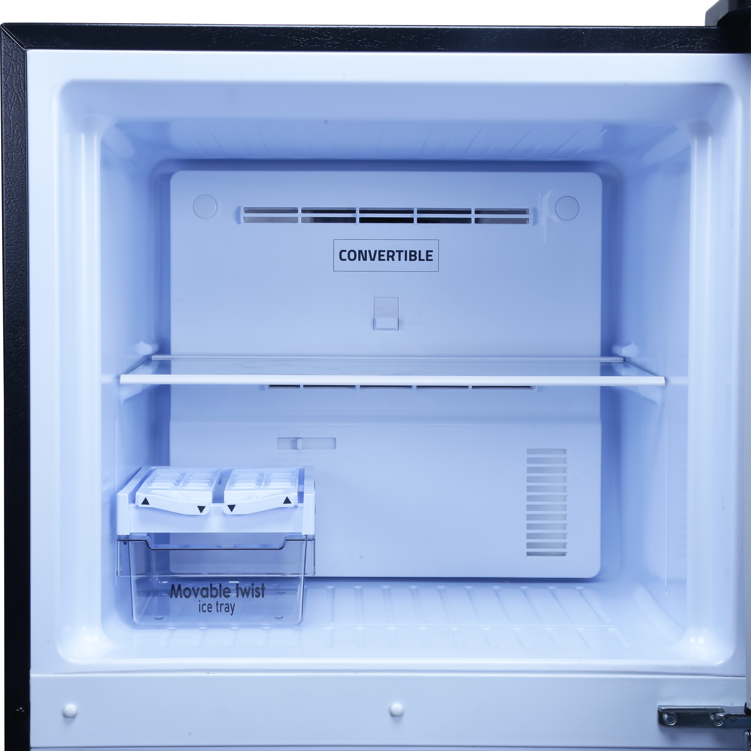 Croma 274 Litres 3 Star Frost Free Double Door Convertible Refrigerator with Inverter Technology ( Black Uniglass)_6