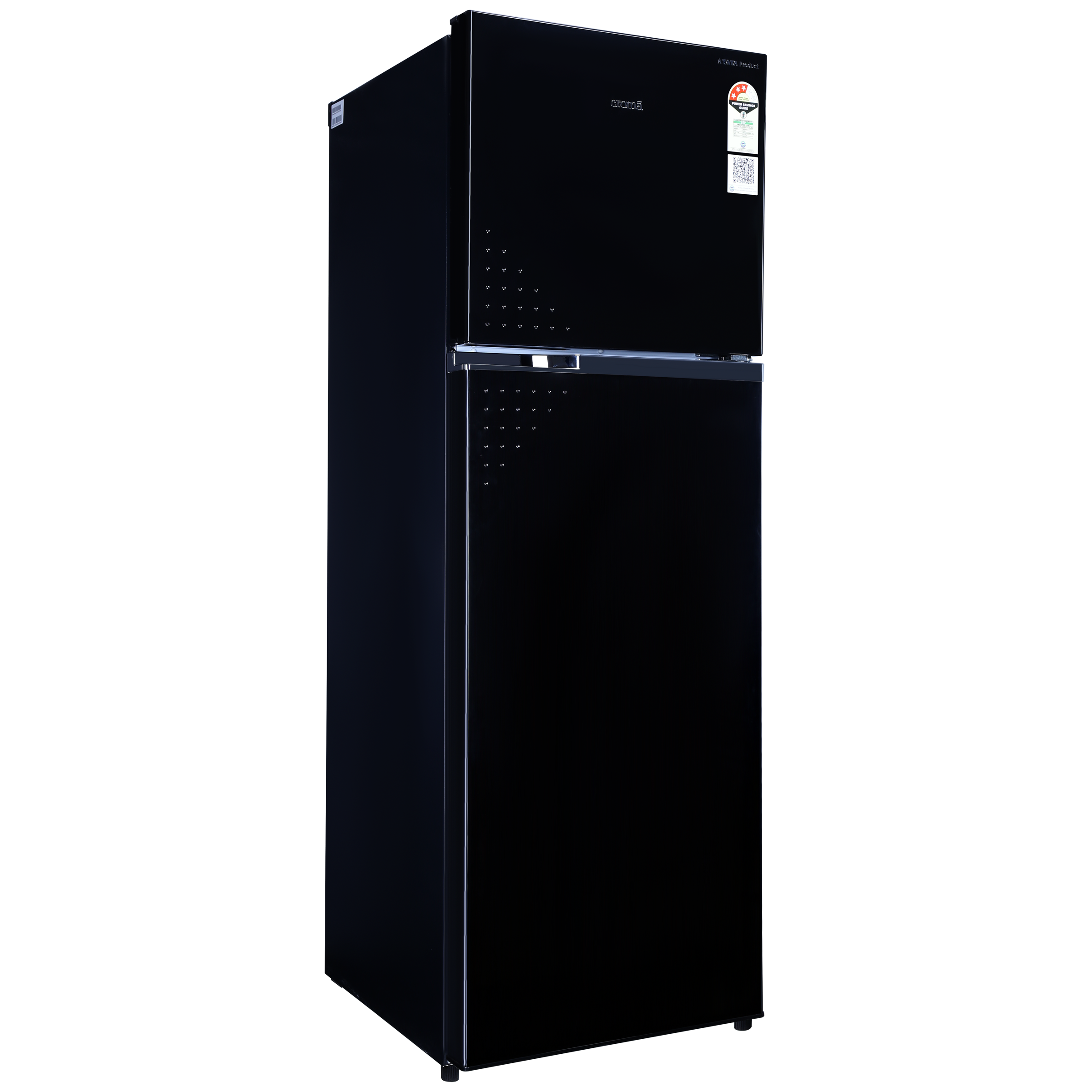 Croma 303 Litres 3 Star Frost Free Double Door Convertible Refrigerator with Inverter Technology ( Black Uniglass)_10