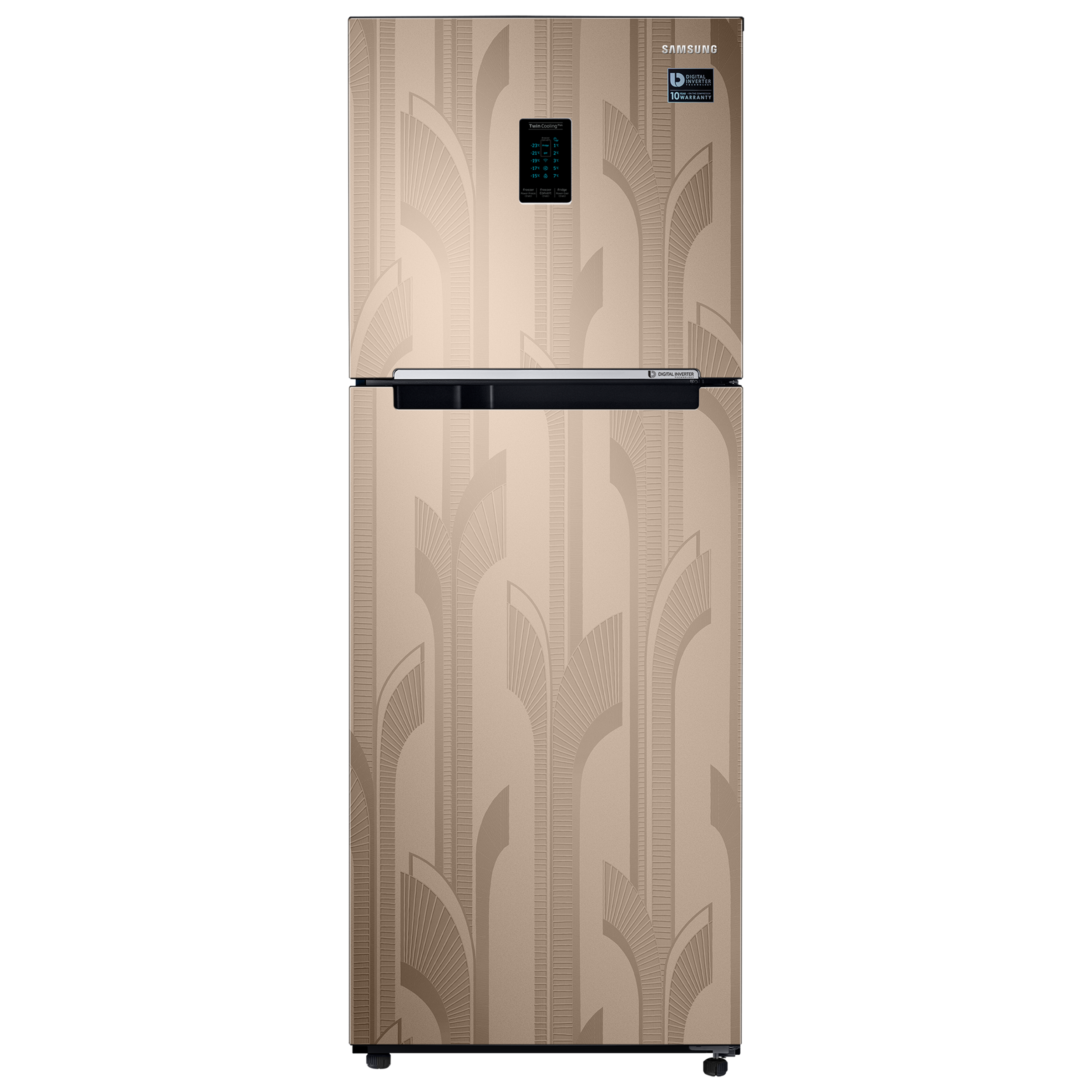 SAMSUNG 301 Litres 2 Star Frost Free Double Door Refrigerator with Twin Plus Cooling Technology (RT34C4522YB/HL, Bronze Archi) SAMSUNG 301 Litres 2 Star Frost Free Double Door Refrigerator with Twin Plus Cooling Technology (RT34C4522YB/HL, Bronze Archi)_1