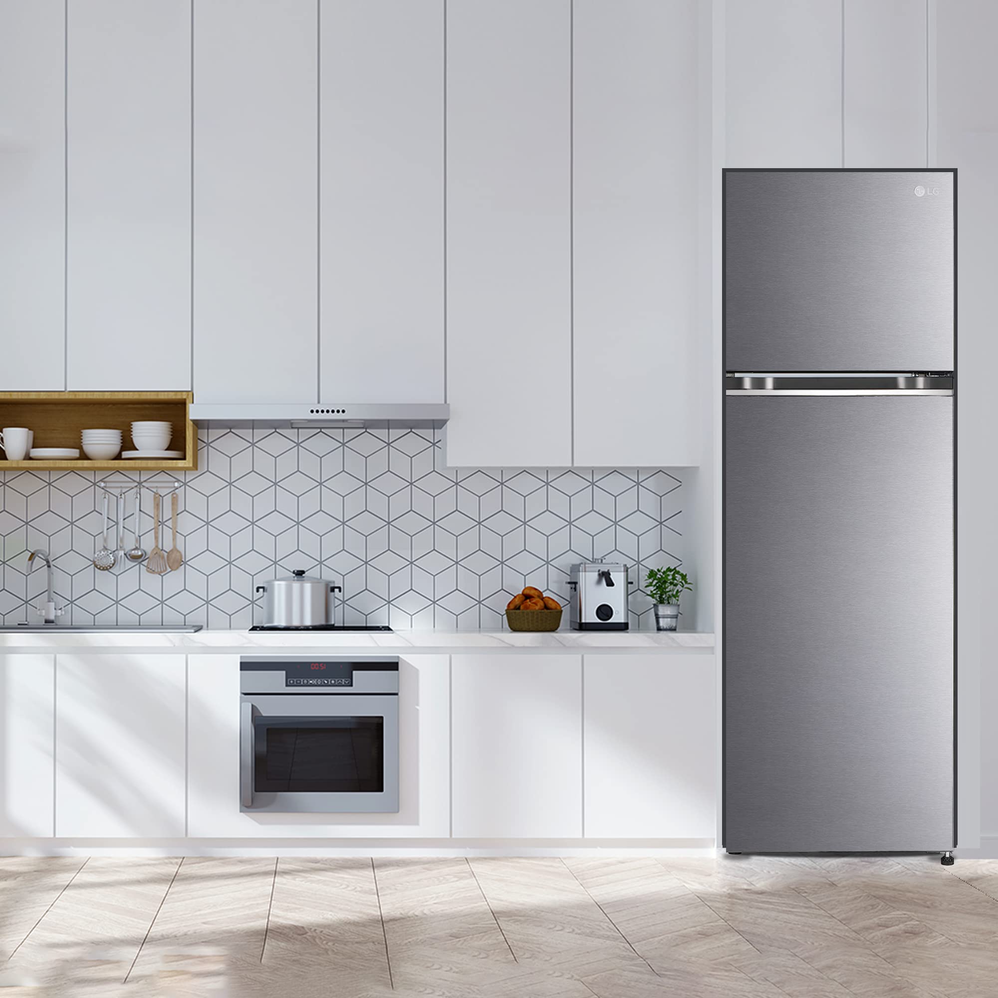 LG 272 Litres 2 Star Frost Free Double Door Refrigerator with Smart Diagnosis (GL-N312SDSY, Dazzle Steel) LG 272 Litres 2 Star Frost Free Double Door Refrigerator with Smart Diagnosis (GL-N312SDSY, Dazzle Steel)_18