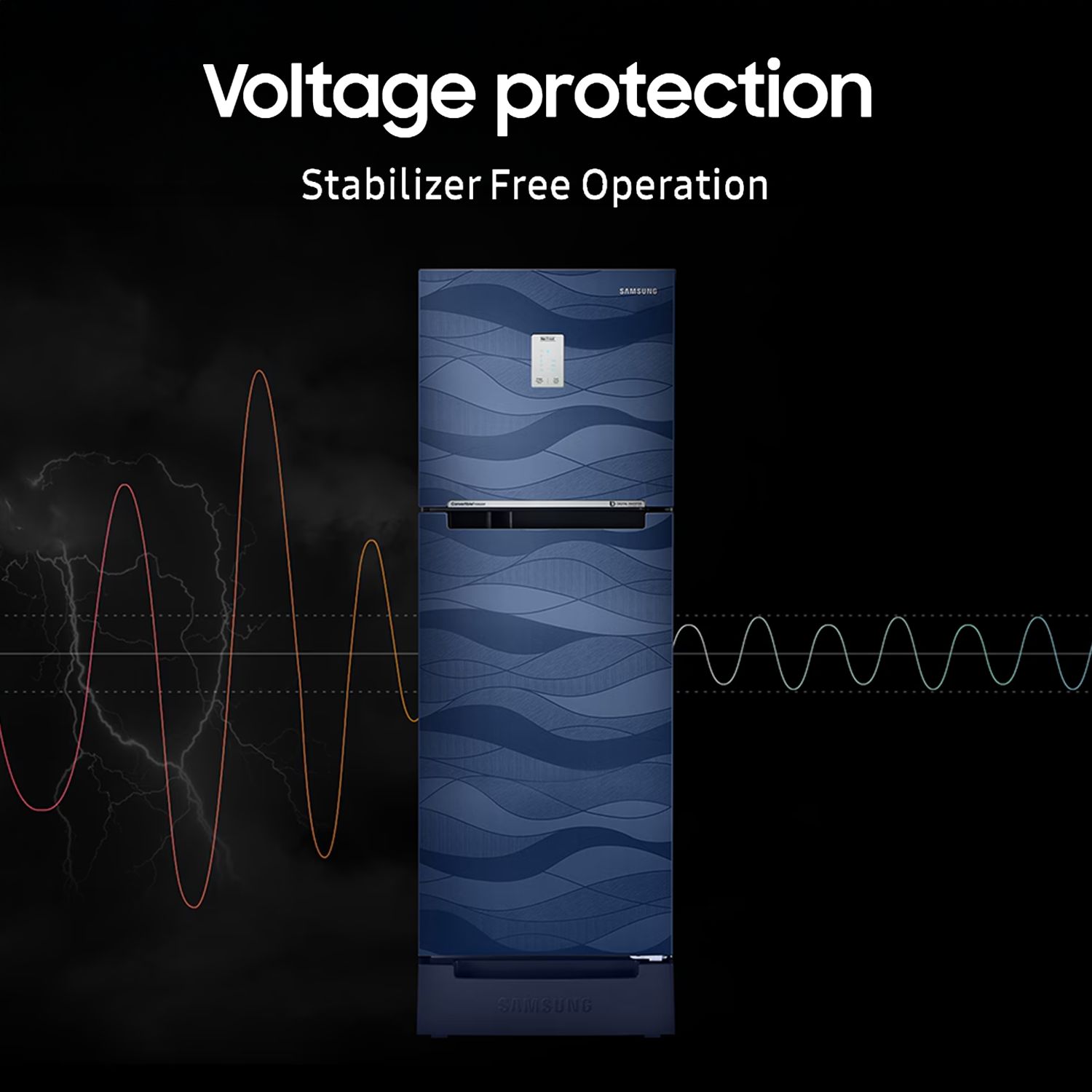 Samsung 236 Litres 2 Star Frost Free Double Door Convertible Refrigerator with Deodorizing Filter (RT28C3732HS/HL, Hydrangea Blue) Samsung 236 Litres 2 Star Frost Free Double Door Convertible Refrigerator with Deodorizing Filter (RT28C3732HS/HL, Hydrangea Blue)_15