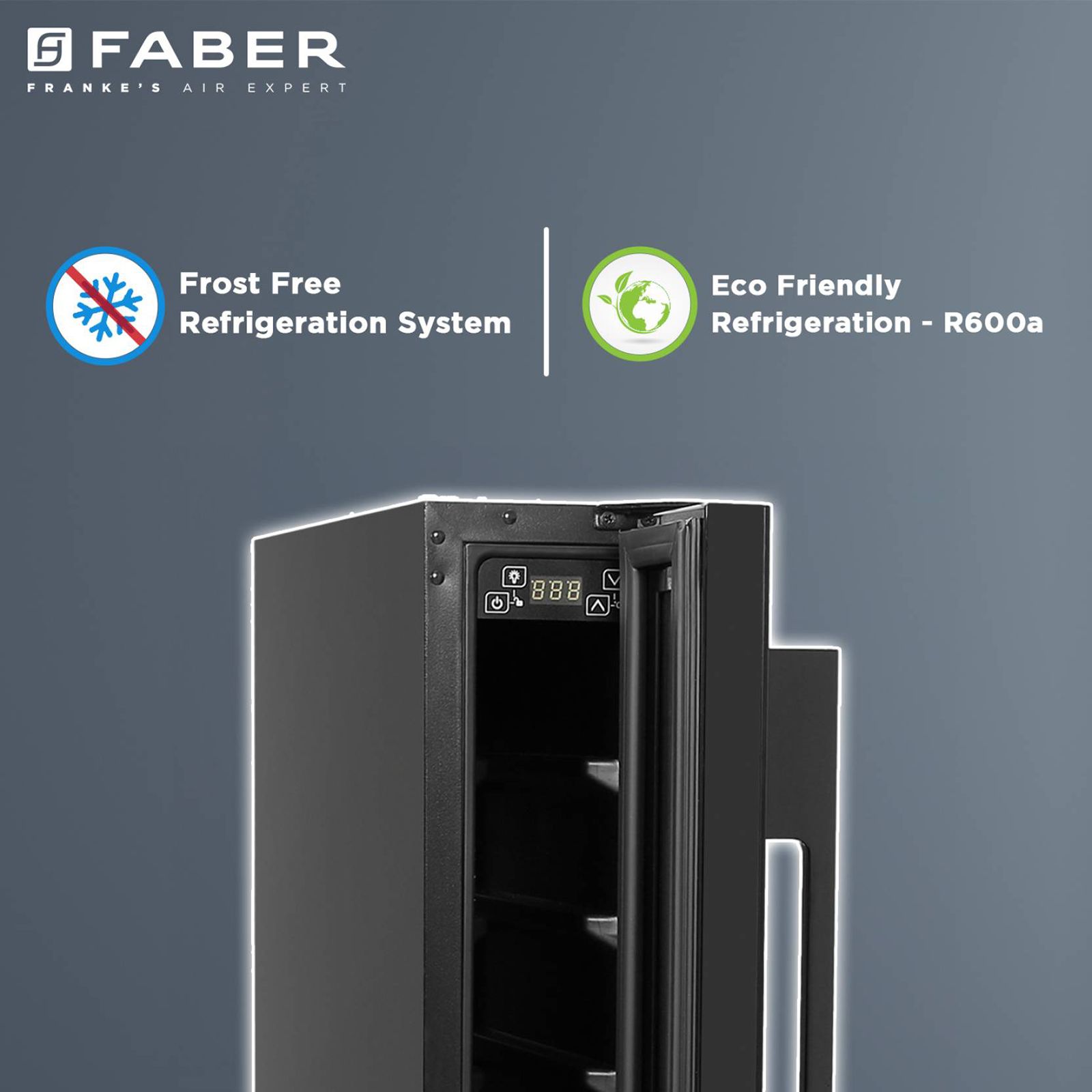 FABER 20 Litres 7 Bottles Wine Cooler (Single Zone, FWCJCF20, Black)_8