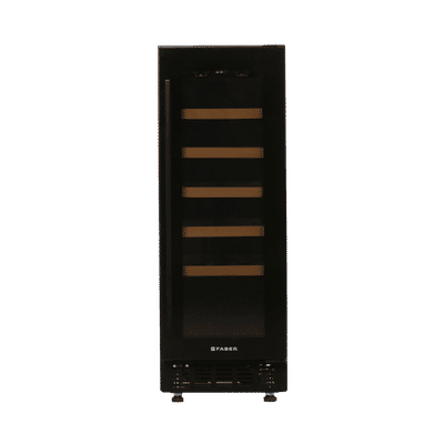 FABER 58 Litres 33 Bottles Wine Cooler (Touchpad Controller, FWCJCF88, Black)