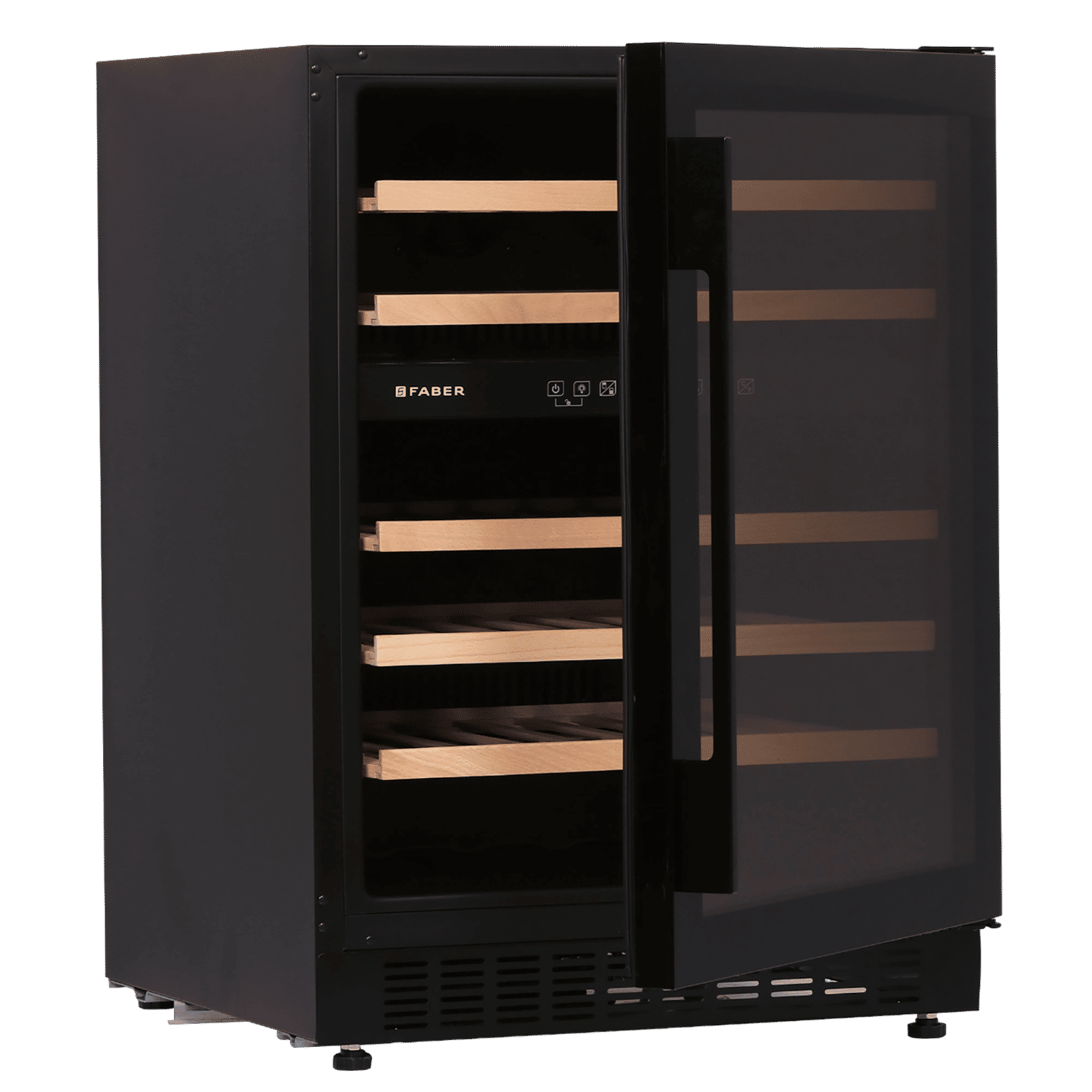 FABER 145 Litres 46 Bottles Wine Cooler (Dual Zone, FWC JCF 145S, Black)_13
